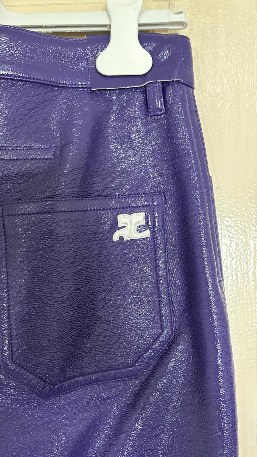Courreges Courrèges Vinyl Pants 'Ultraviolet' Size 26" / US 2 / IT 38 - 4 Thumbnail