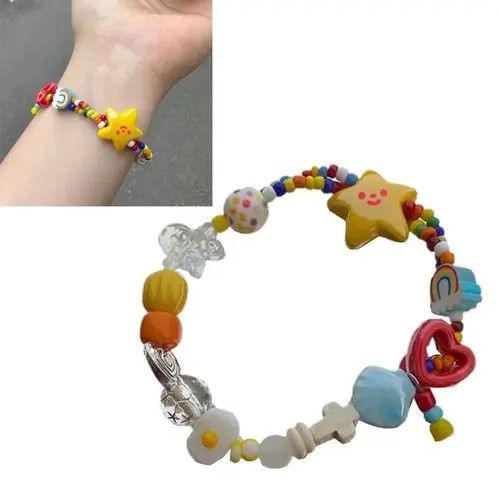 Jewelry Colorful Beaded Bracelet Size ONE SIZE - 2 Thumbnail