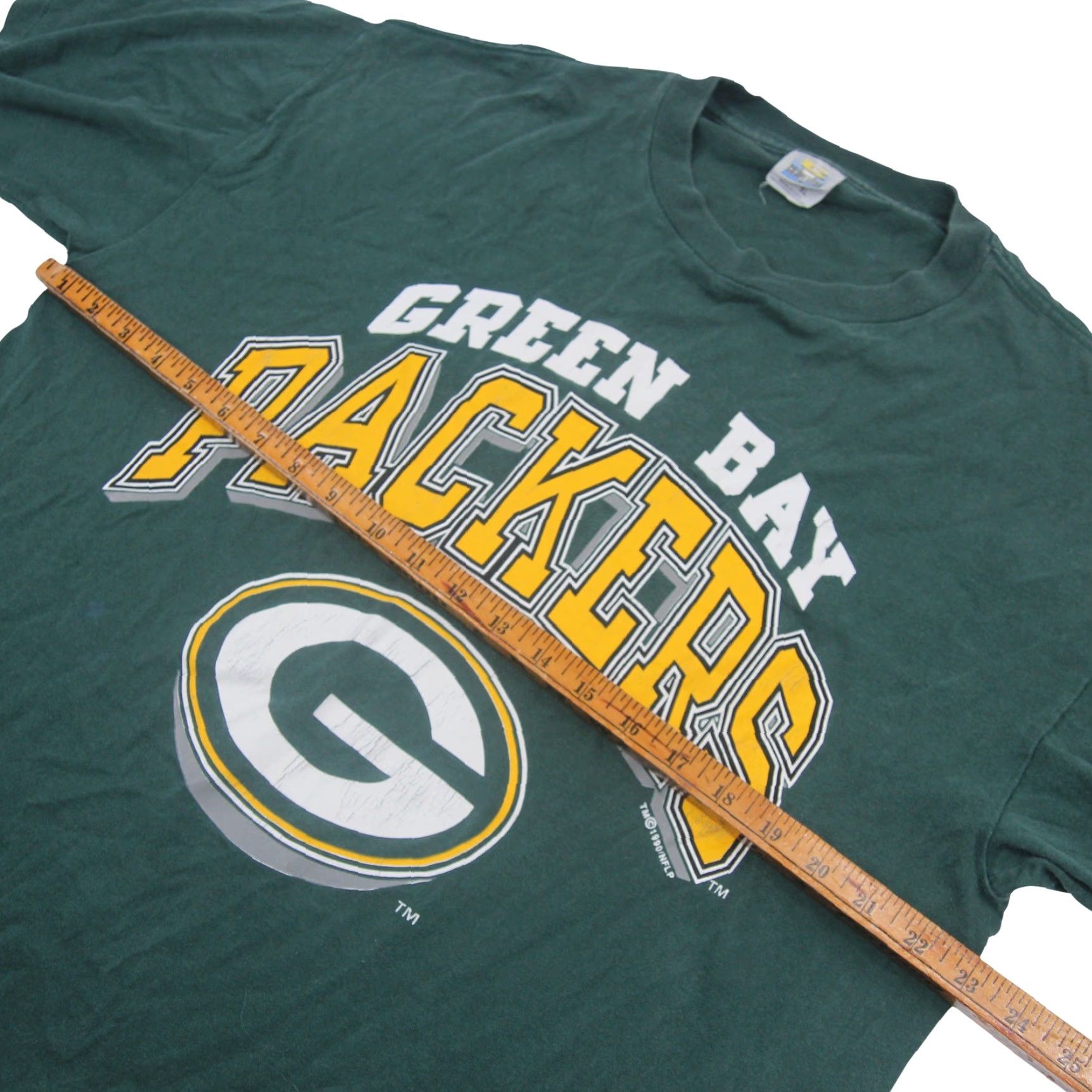 Vintage VINTAGE Green Bay Packers Mens XL T-Shirt Spellout Graphic Green Size US XL / EU 56 / 4 - 7 Thumbnail