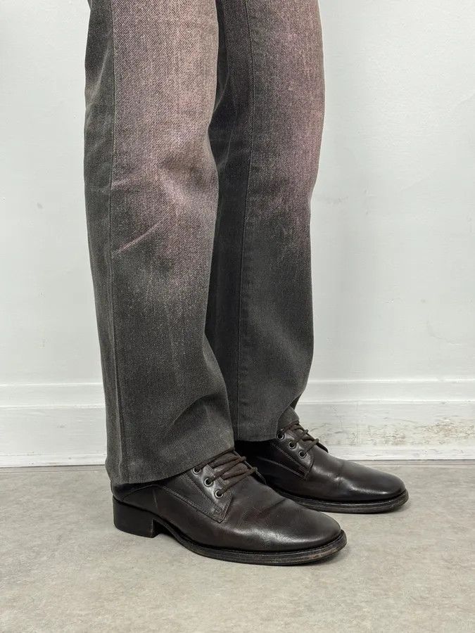 Dior Dior Brown Leather Eyled Lace-Up Combat Boots Size US 9 / IT 39 - 3 Thumbnail