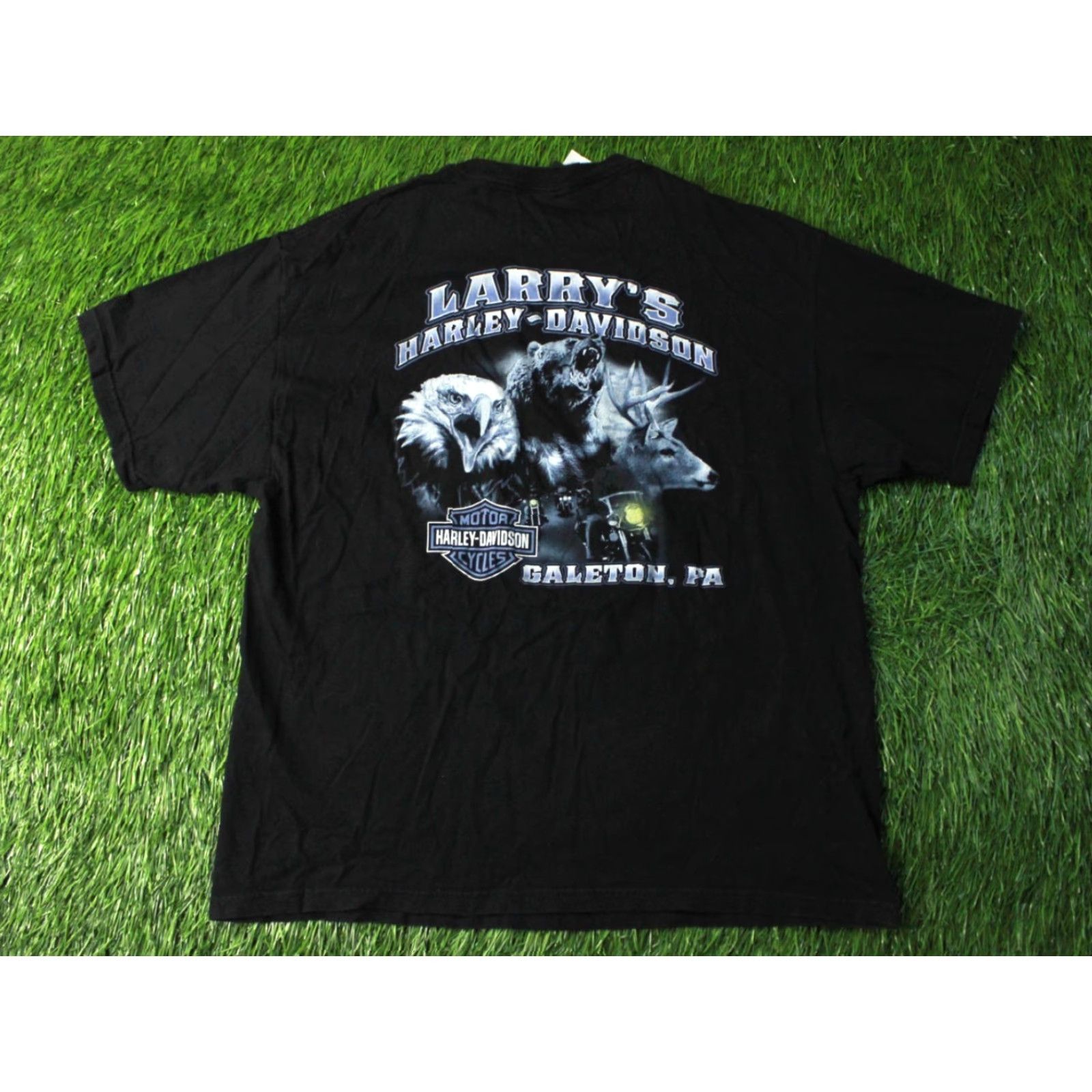 Harley Davidson HARLEY DAVIDSON SHIRT Men XL Black 2010s Official Product Galeton PA Motor Cycles Galeton, PA 100% Cotton 72 cm 58 cm Short Sleeve Vintage: No Size US XL / EU 56 / 4 - 2 Thumbnail