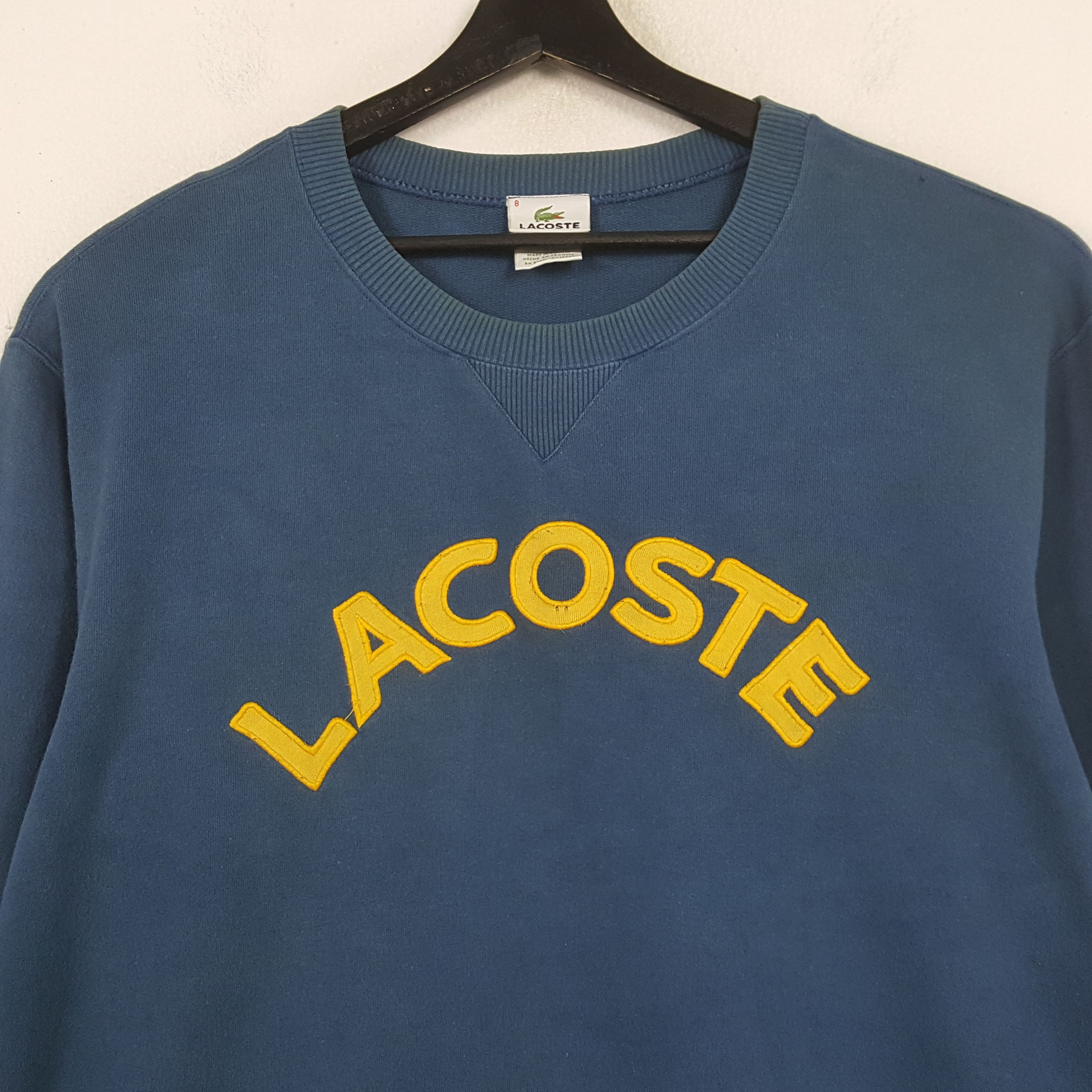 Lacoste LACOSTE Spellout Design Sweatshirt C292N20 Size US L / EU 52-54 / 3 - 2 Thumbnail