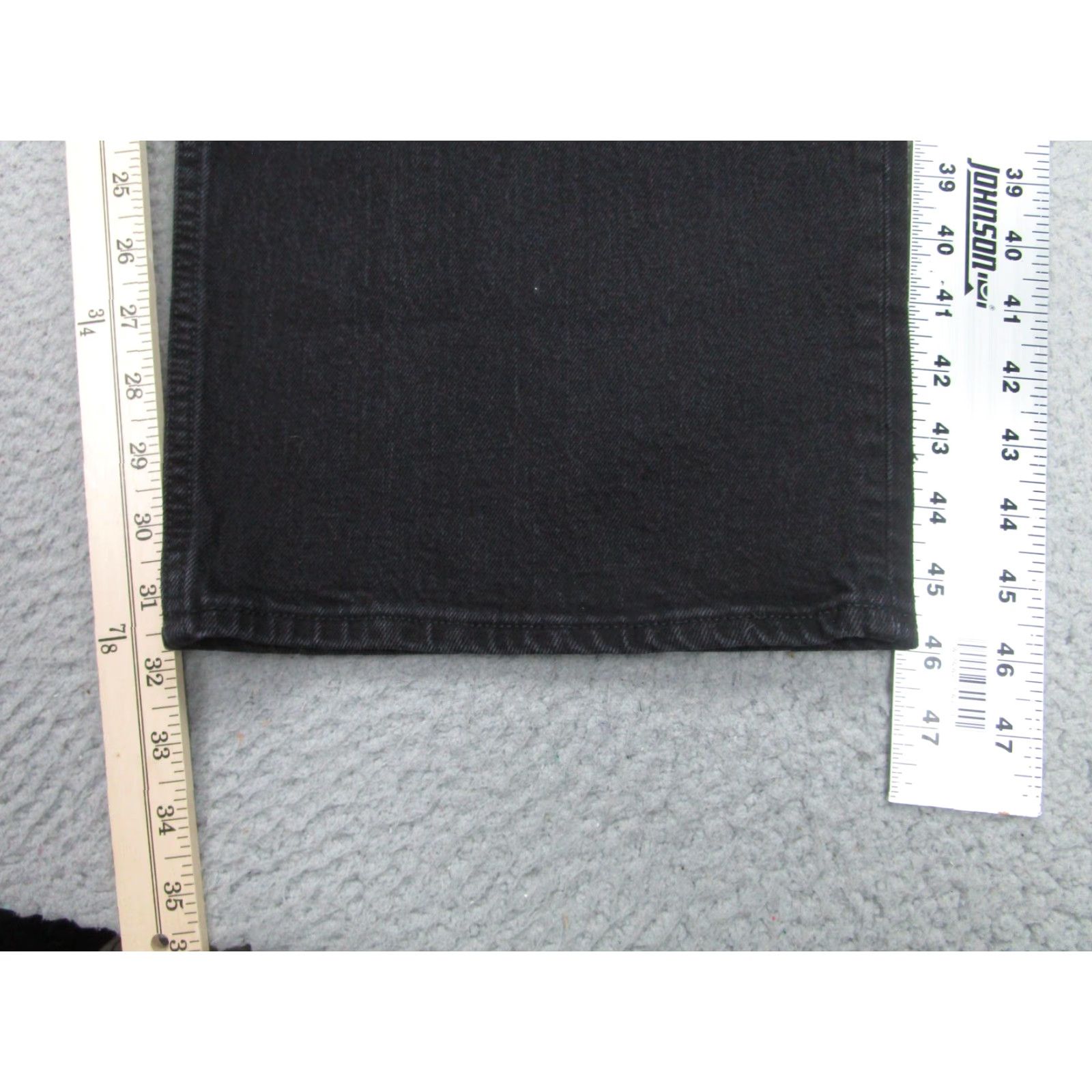 Abercrombie & Fitch Abercrombie & Fitch High Rise Jeans Womens 24/37 Black Straight Relaxed Curve Love 90s Size 42" / US 20 - 3 Thumbnail