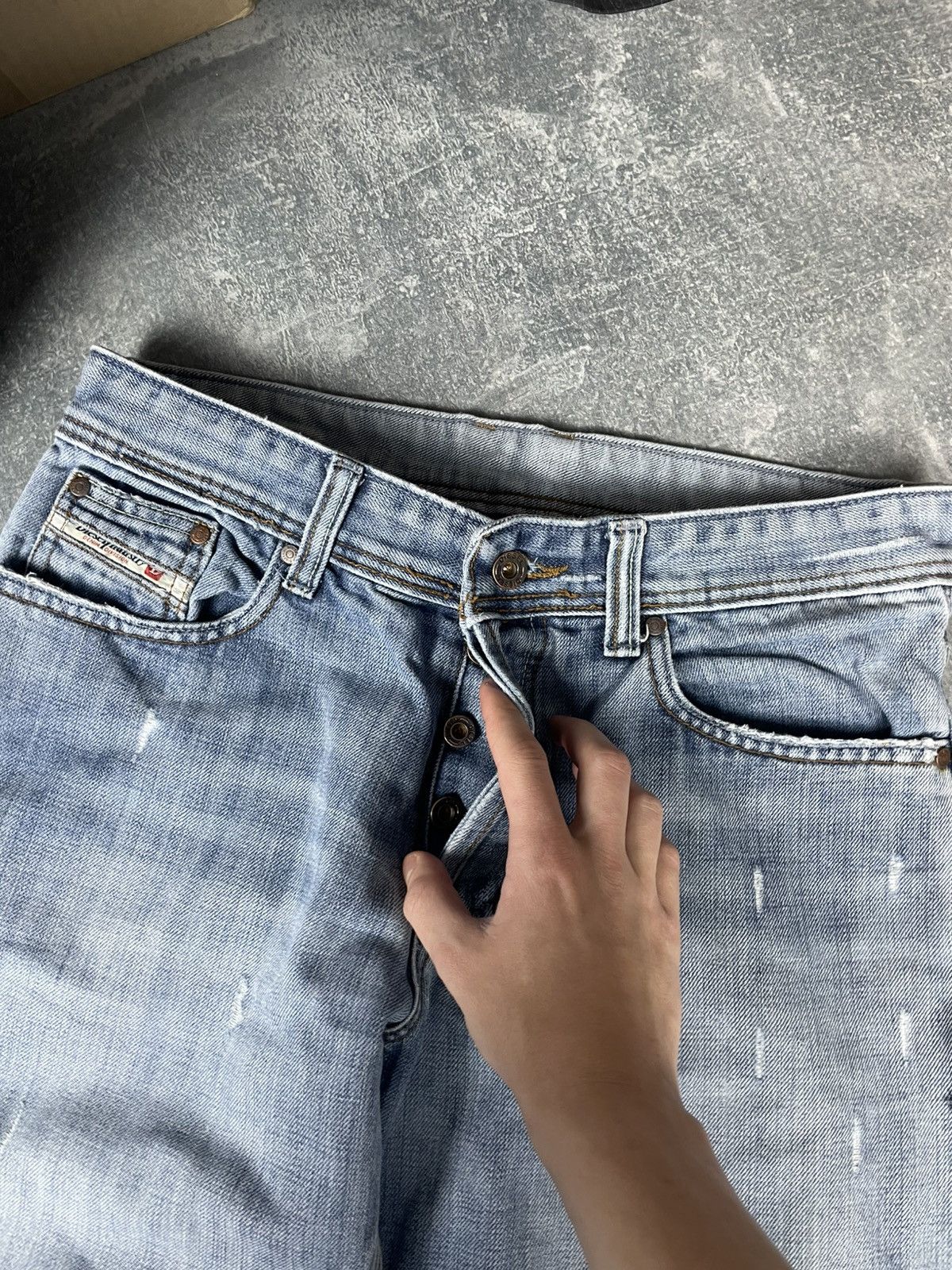 Diesel Rare Y2K diesel logo denim jeans Size US 30 / EU 46 - 9 Thumbnail