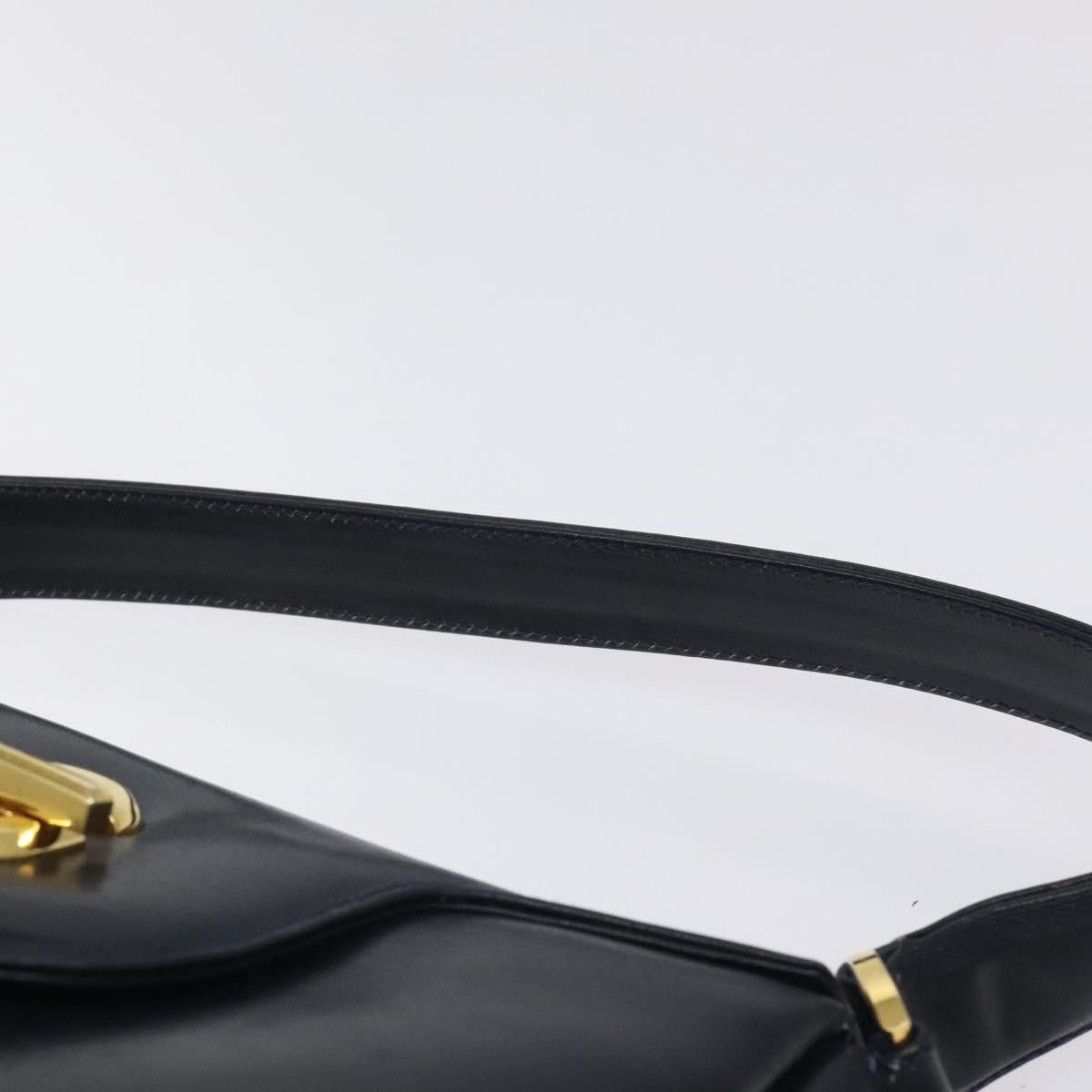 Gucci GUCCI Hand Bag Leather Navy Gold Size ONE SIZE - 8 Thumbnail