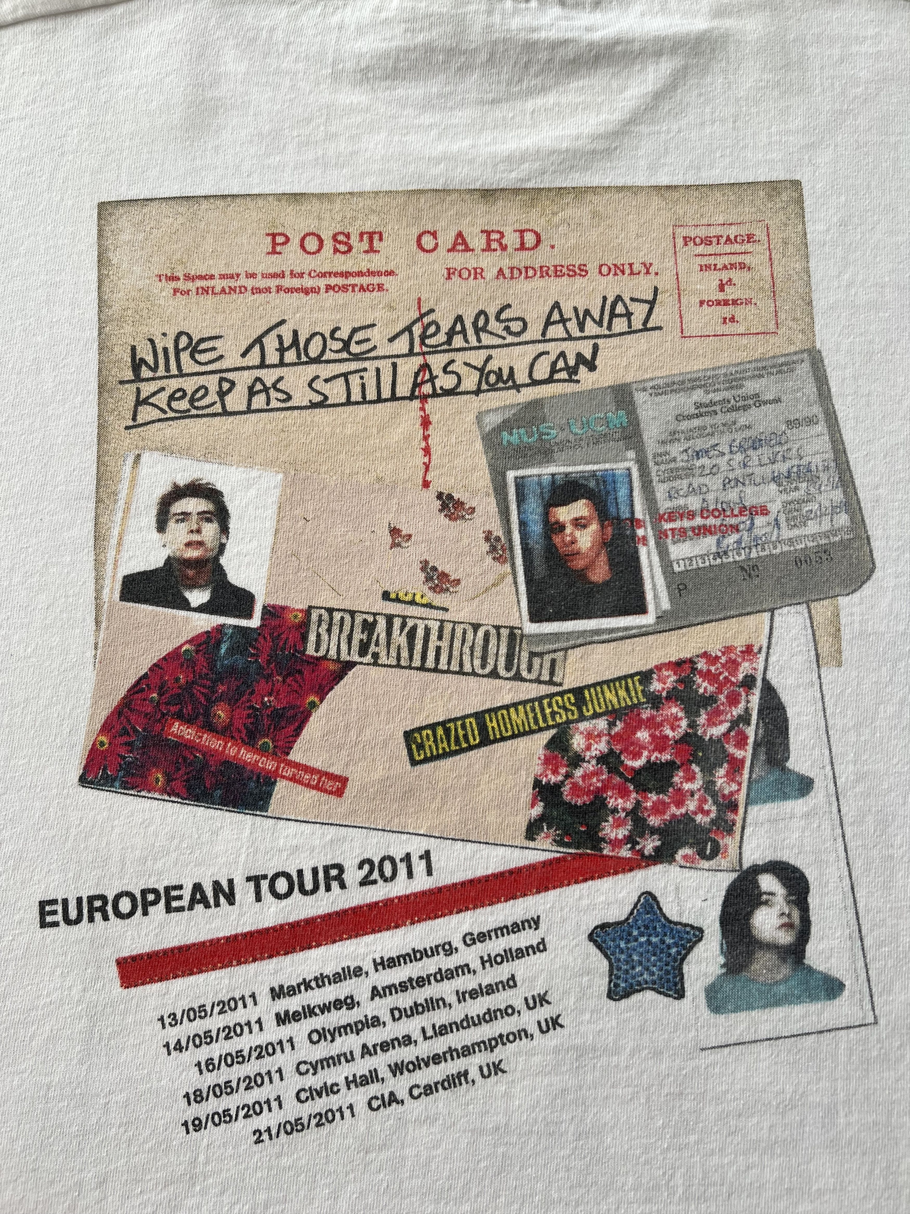 Band Tees Vintage 2011 Manic Street Preachers Postcards White T-shirt Size US L / EU 52-54 / 3 - 11 Thumbnail