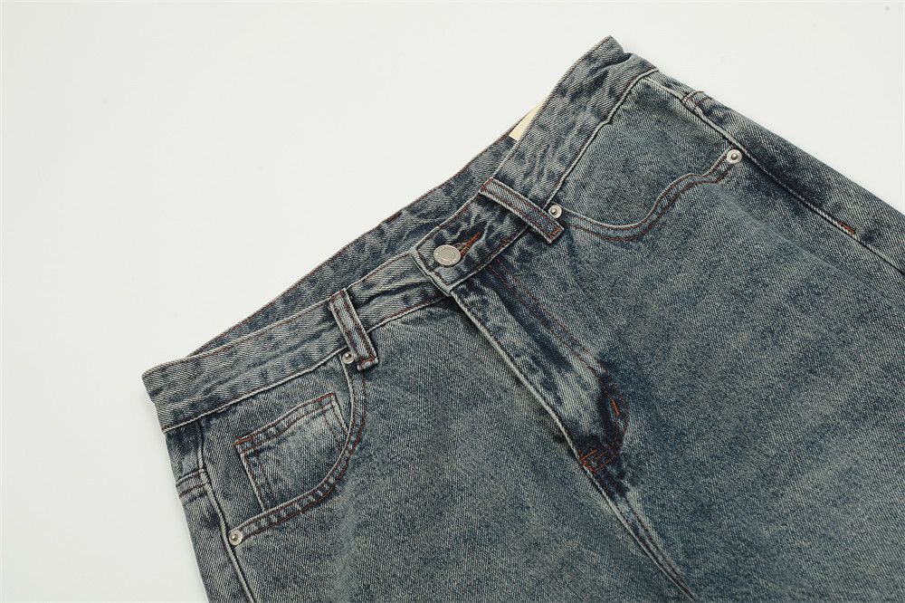 Japanese Brand × Jean Punk distressed washed men's high street trendy flared jeans Size US 32 / EU 48 - 3 Thumbnail