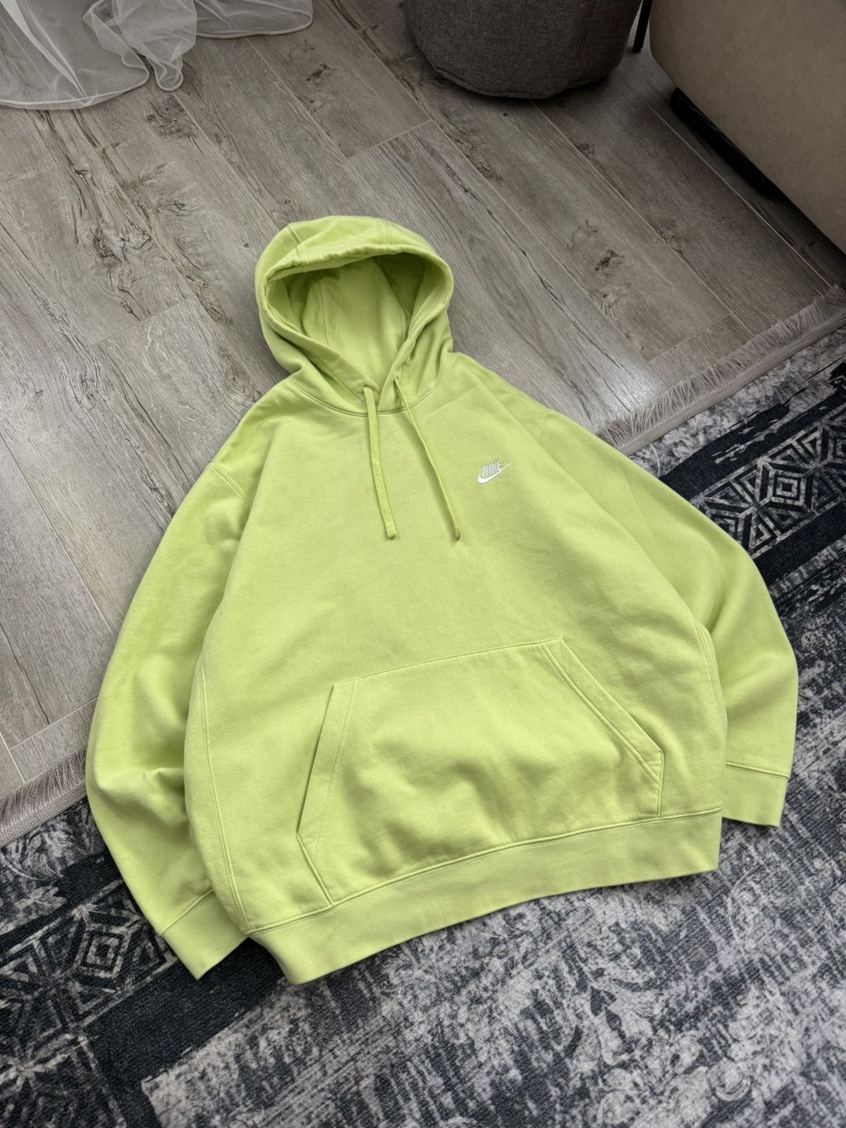 Nike × Nike ACG Nike Basic Logo Green Yellow Hoodie Size US 11 / EU 44 - 1 Thumbnail