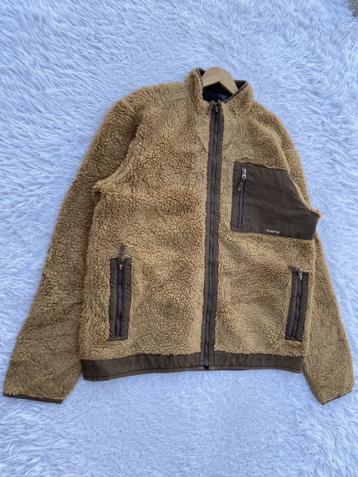 KAVU KAVU Men's Warmest Fleece Deep Pile Sherpa FullZip Jacket. Size US L / EU 52-54 / 3 - 2 Thumbnail