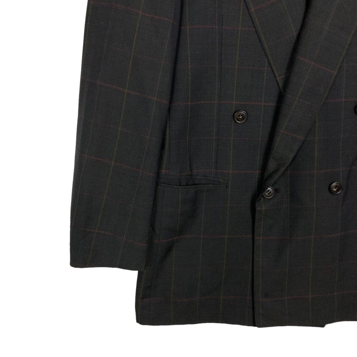 Japanese Brand 🔥Rich Black - Double Breast Coats Jacket Lanvin Paris Size US M / EU 48-50 / 2 - 4 Thumbnail