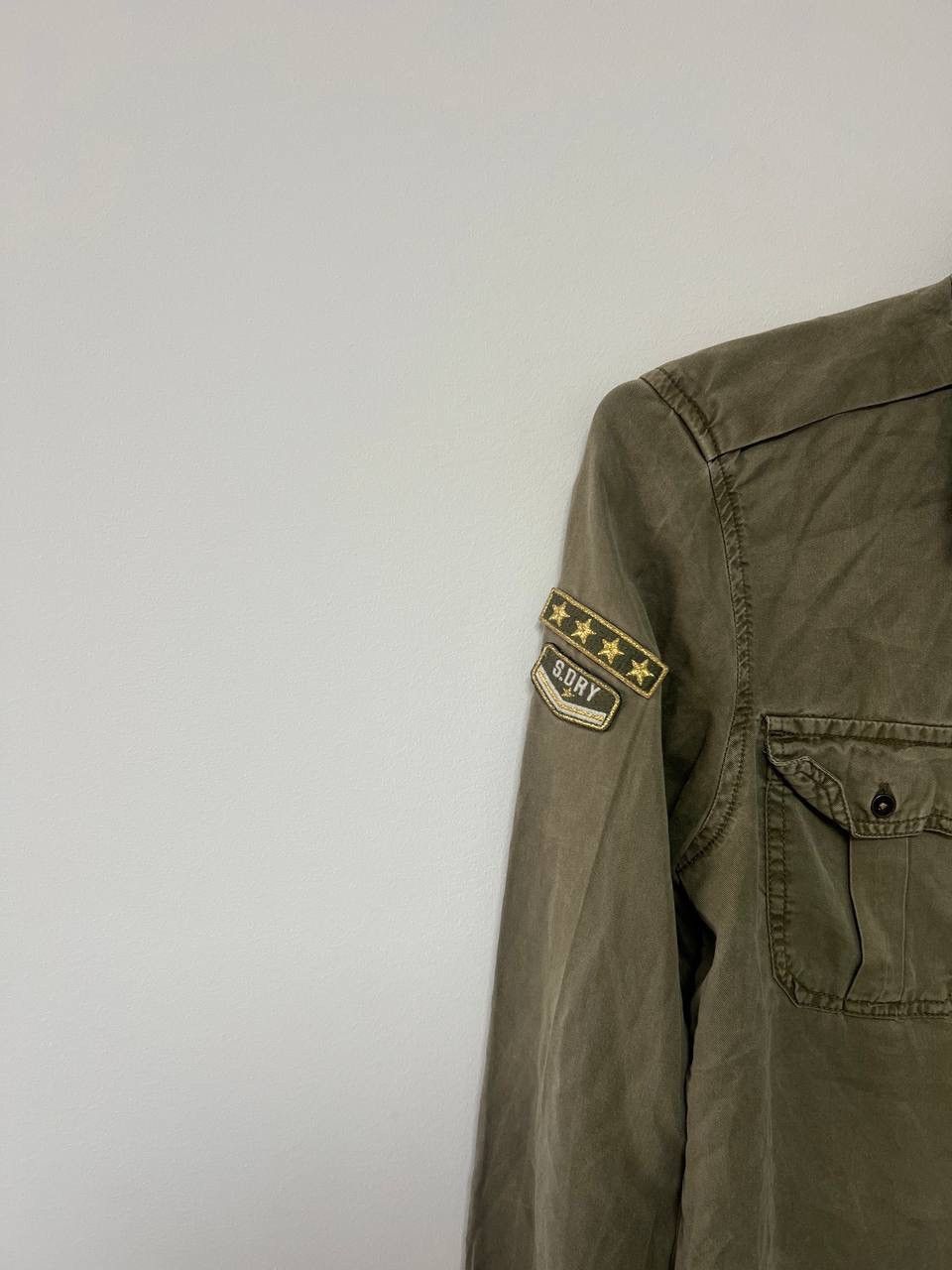 Superdry Vintage Super Dry Military Army Jacket Green US 2 EU 34 Size XS / US 0-2 / IT 36-38 - 9 Thumbnail