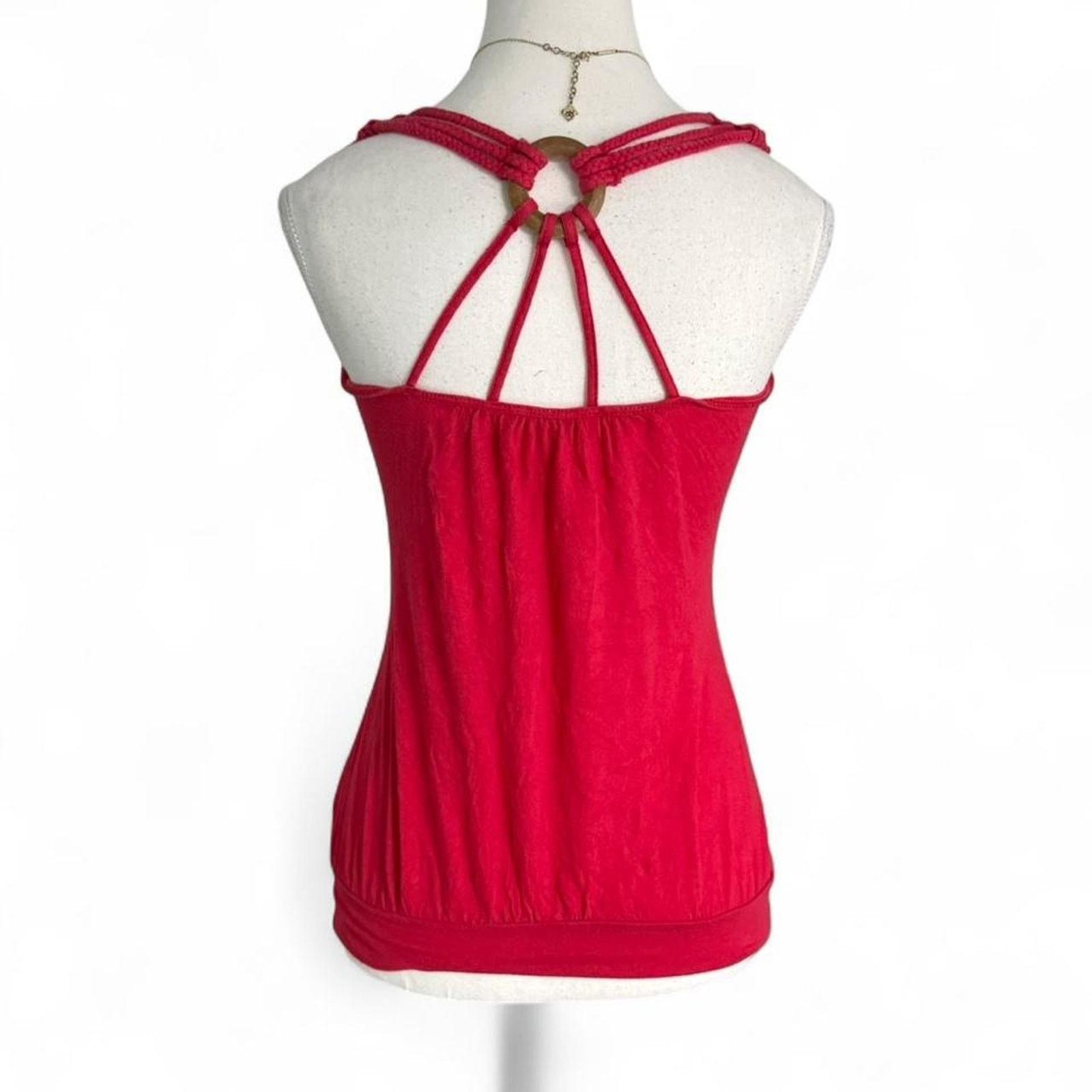 Other Pink Tropical Summer Open Back Ring Full Length Tank small Size S / US 4 / IT 40 - 4 Thumbnail