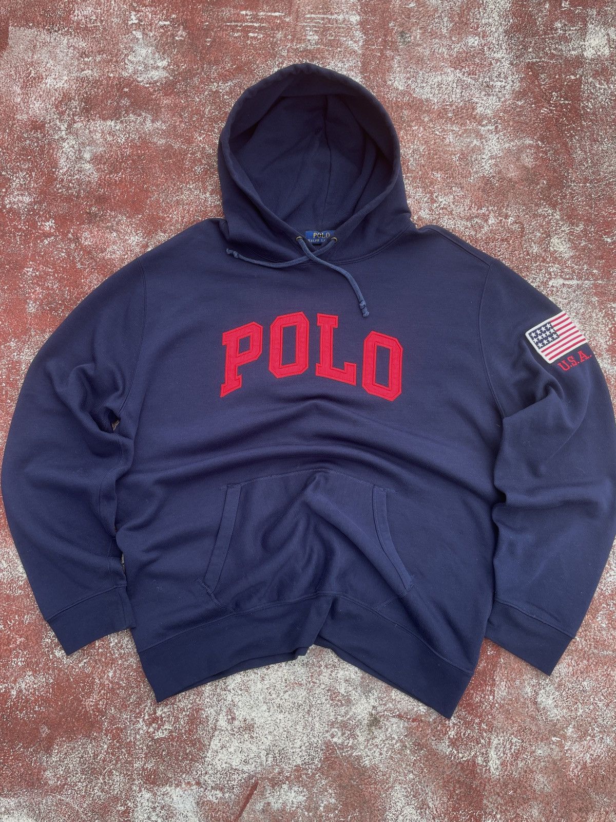 Polo Ralph Lauren Vintage polo Ralph lauren big logo spell out hoodie Size US XL / EU 56 / 4 - 4 Thumbnail