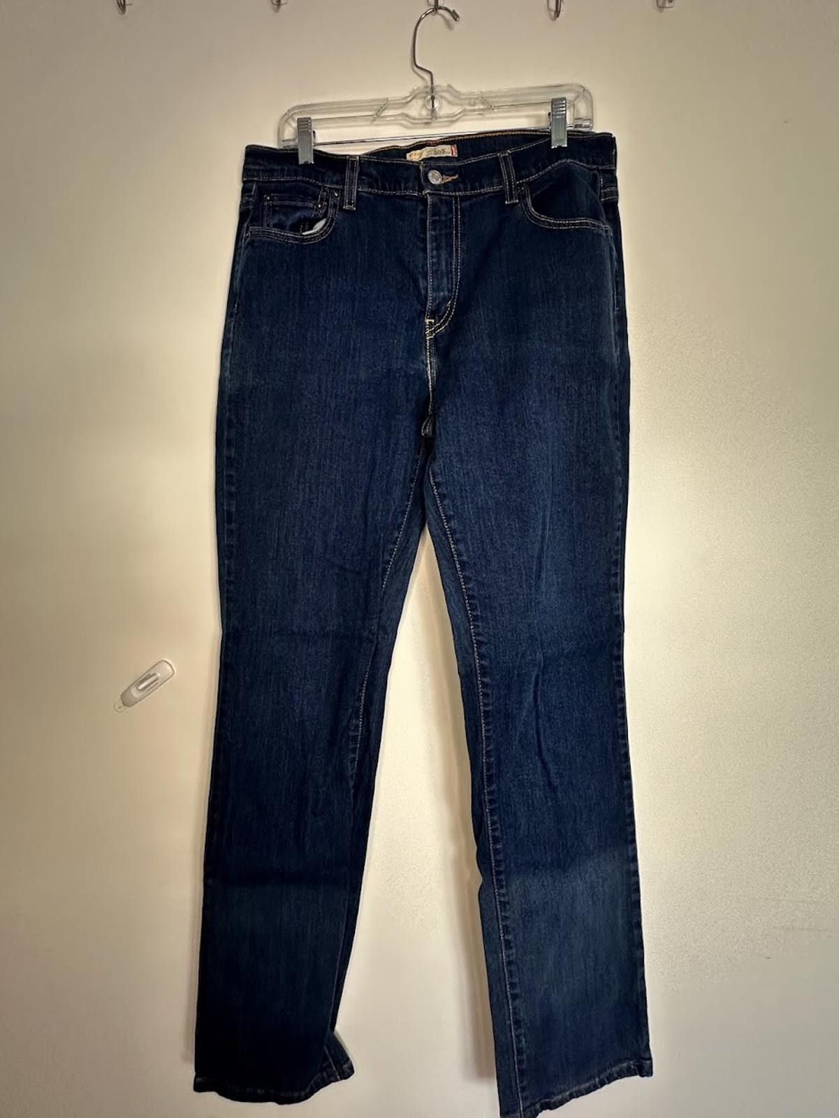 Levi's Levi's 505 Regular Fit Straight Leg Jeans - Sz. 14 Long Size 36" / US 14 / IT 50 - 1 Thumbnail