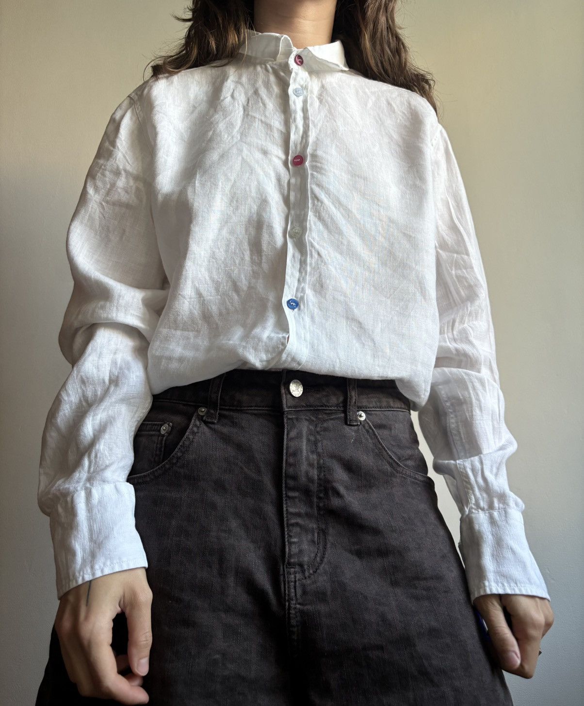 Japanese Brand Yashi Yamamuri Linen Shirt Colorful buttons Size US S / EU 44-46 / 1 - 1 Thumbnail
