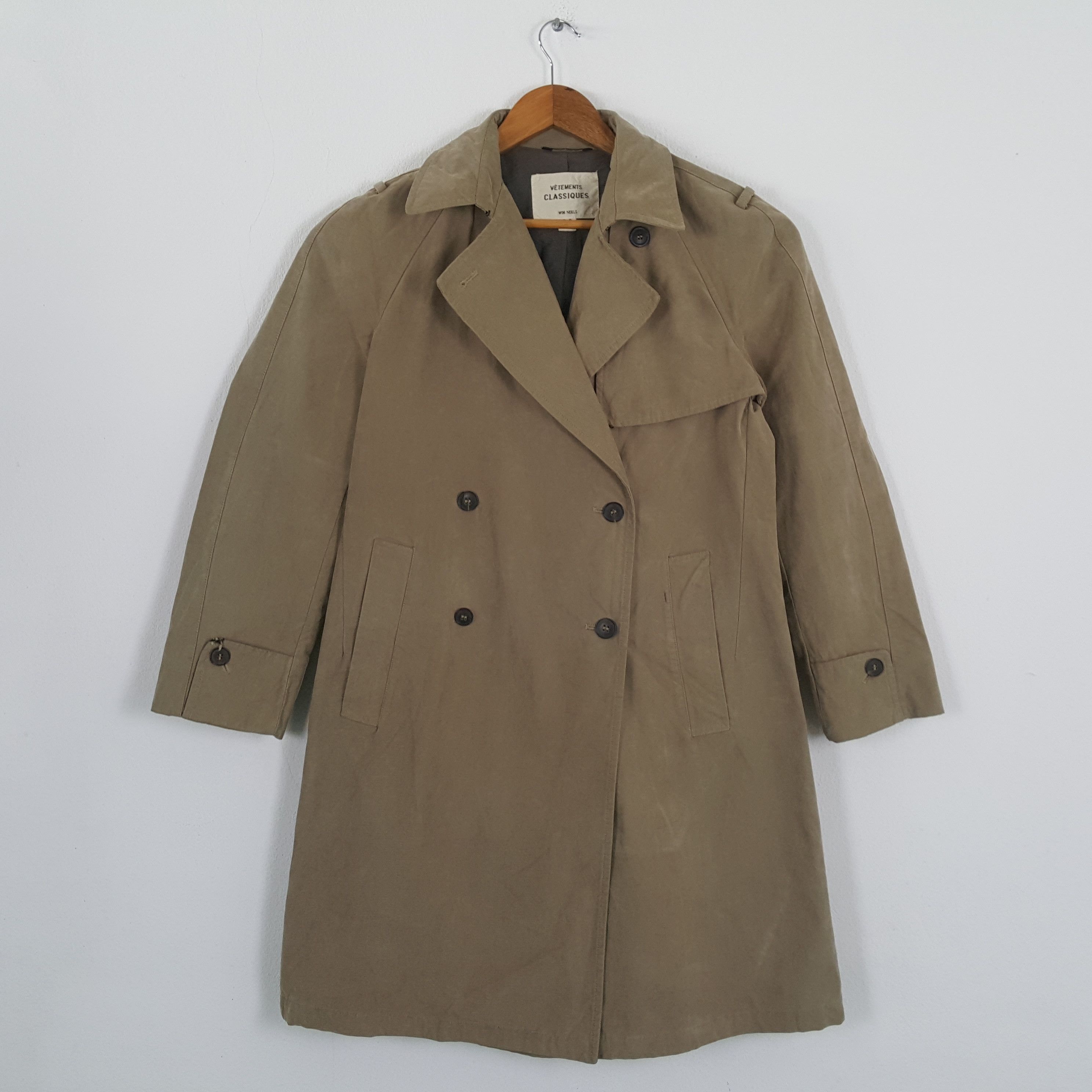 Vintage Vintage VETEMENTS CLASSIQUES Fashion Brand Trench Coats Size US M / EU 48-50 / 2 - 1 Thumbnail
