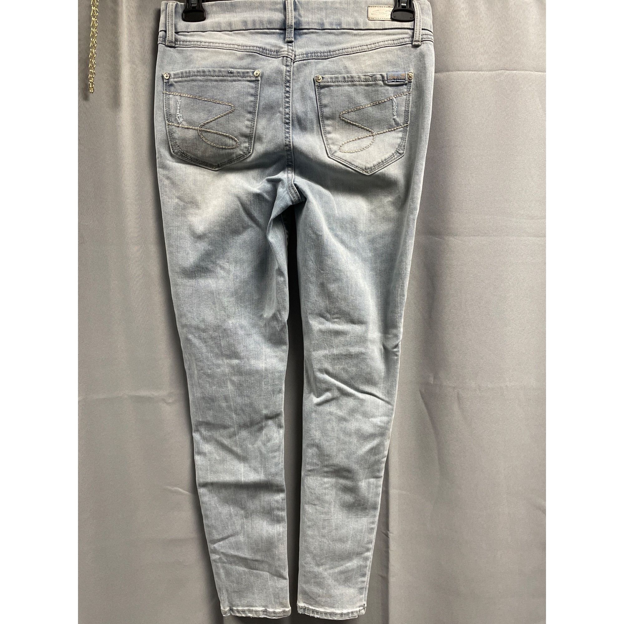 Other Seven7 Women's Light Blue Jeans Tummyless High Rise Size 8x2 Size 30" / US 8 / IT 44 - 3 Thumbnail