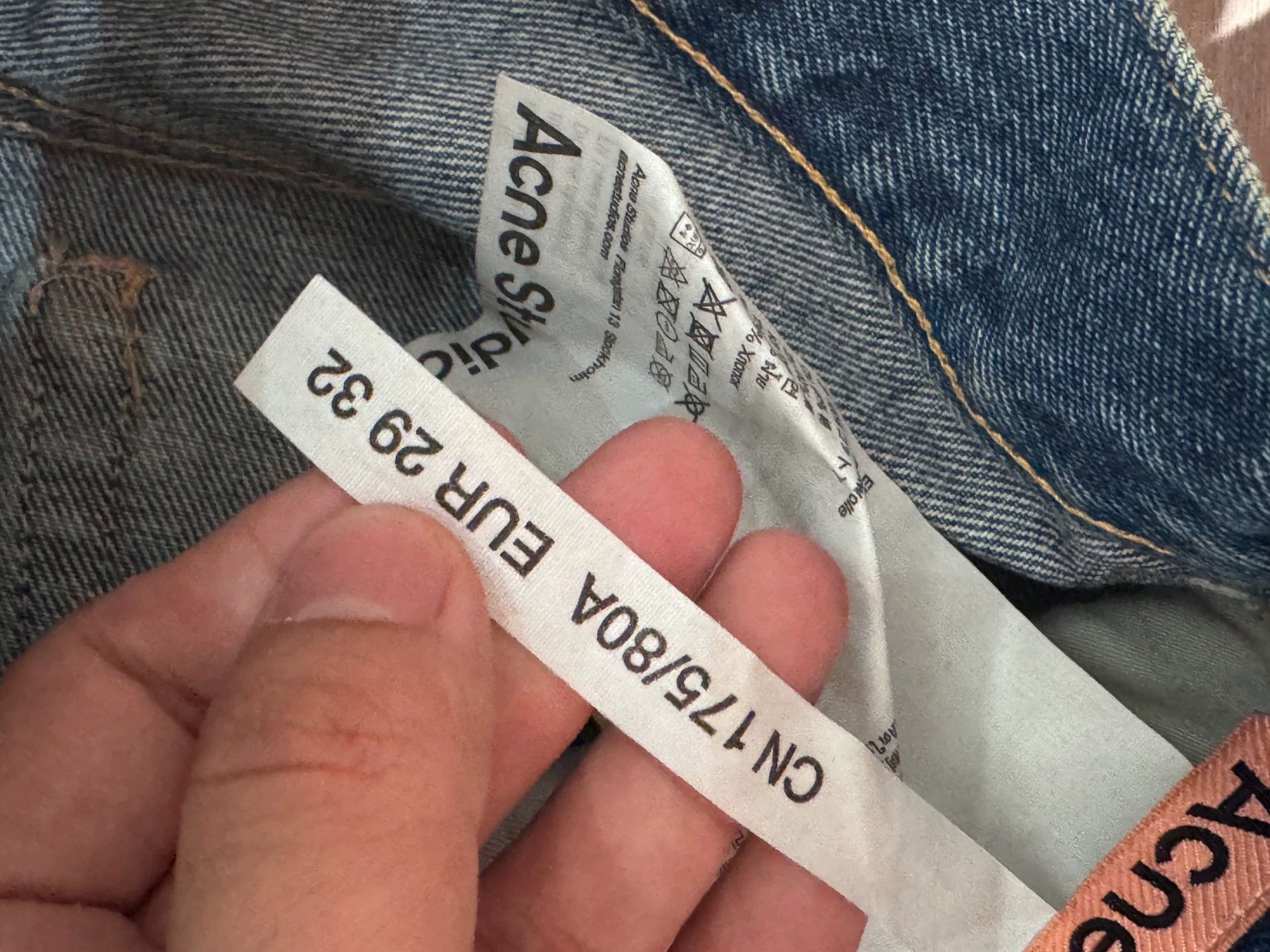 Acne Studios Acne Studios FW23 Cleanfit Straight Washed Indigo 29/32 Size US 29 - 5 Thumbnail