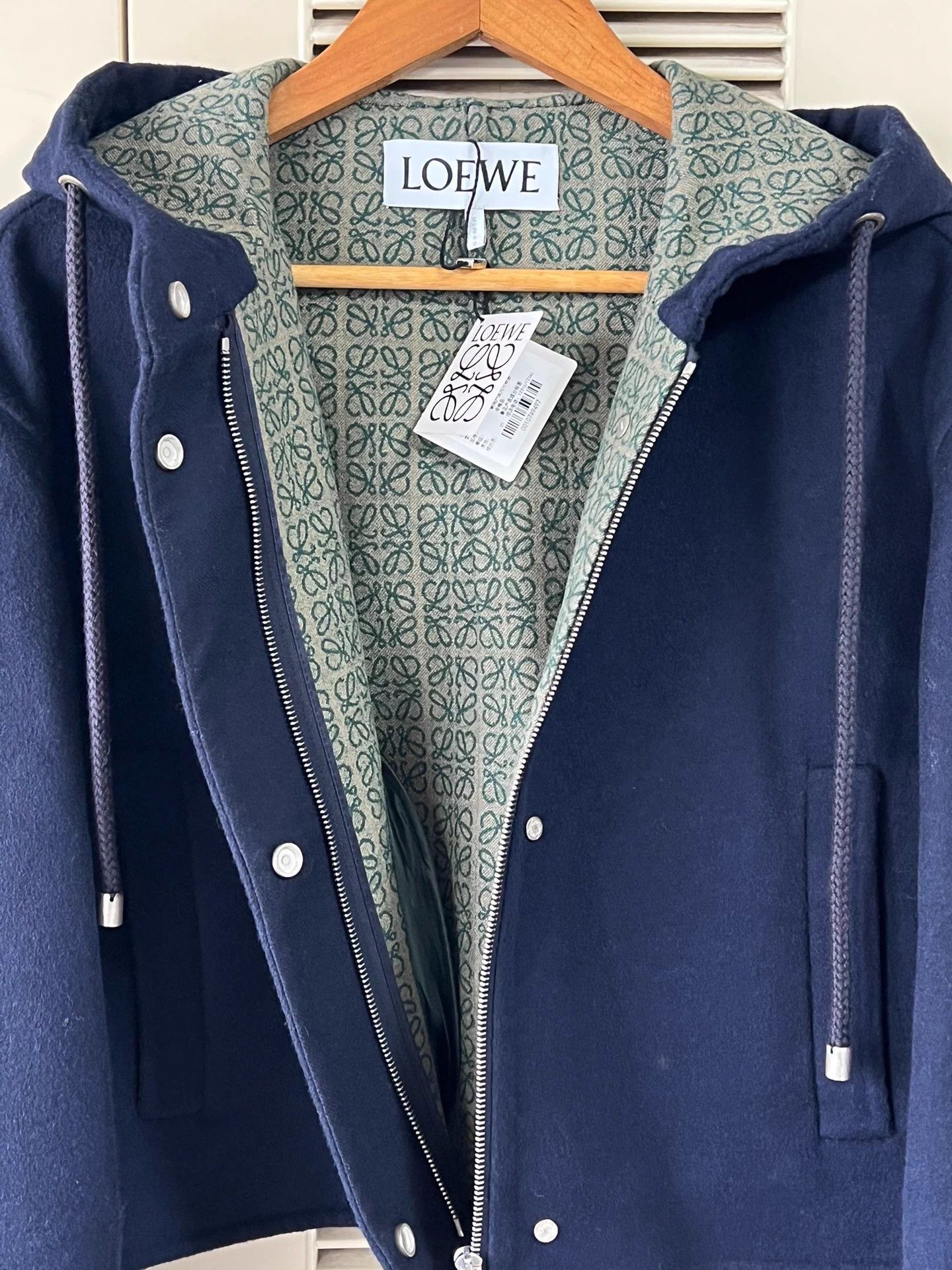 Loewe LOEWE wool short jacket logo lined 34 new w/ tags Size XS / US 0-2 / IT 36-38 - 5 Thumbnail