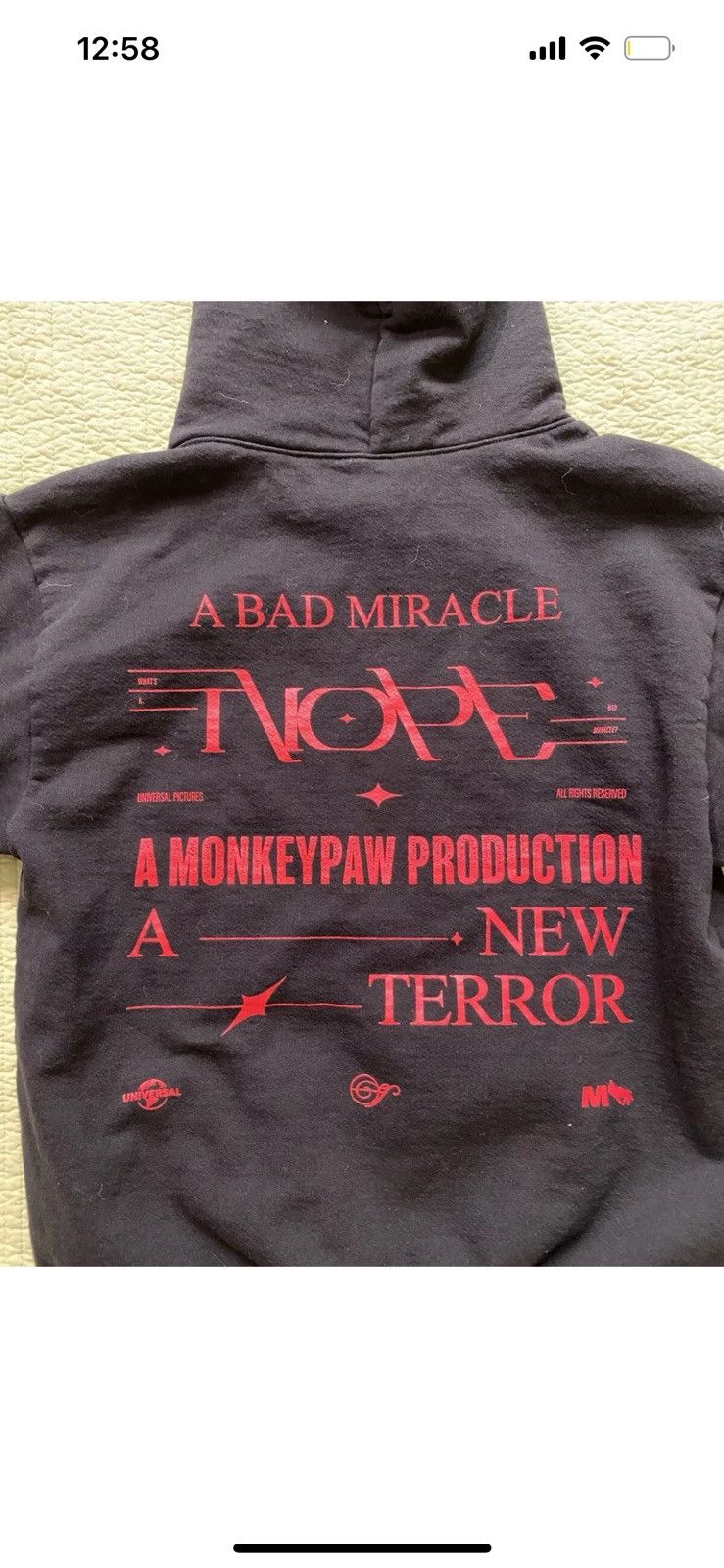 Other NOPE x Jide Osifeso Sweatshirt Hoodie Jordan Peele Monkeypaw Size US S / EU 44-46 / 1 - 4 Thumbnail
