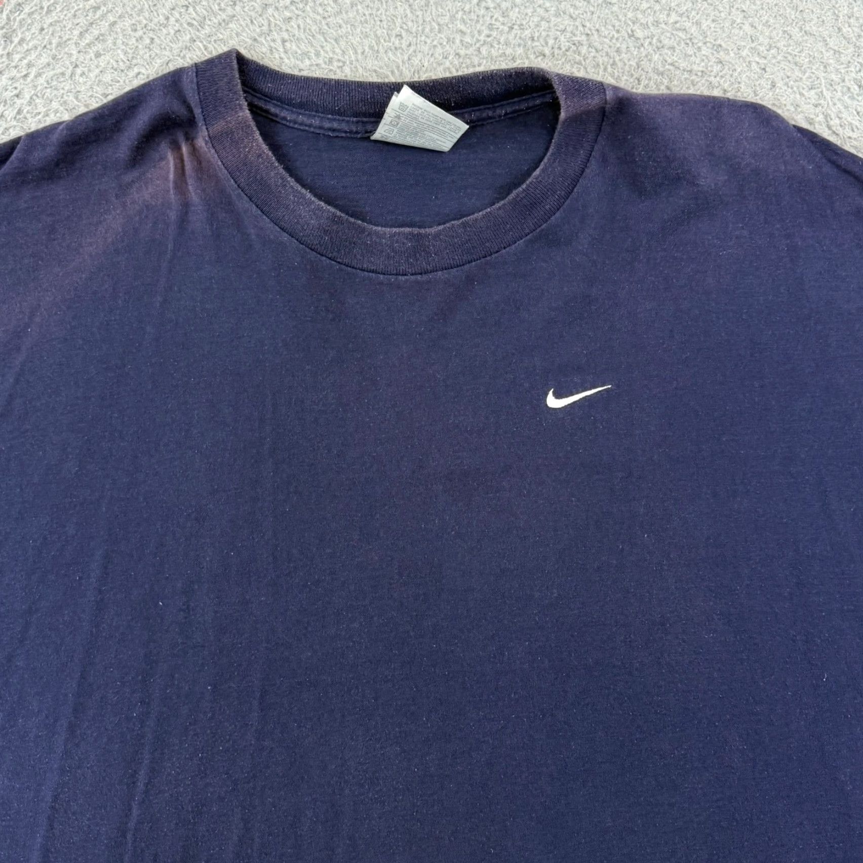 Nike VINTAGE Nike T-Shirt Men 2XL Blue Swoosh Short Sleeve 90s Athletic Crewneck Size US XXL / EU 58 / 5 - 4 Thumbnail
