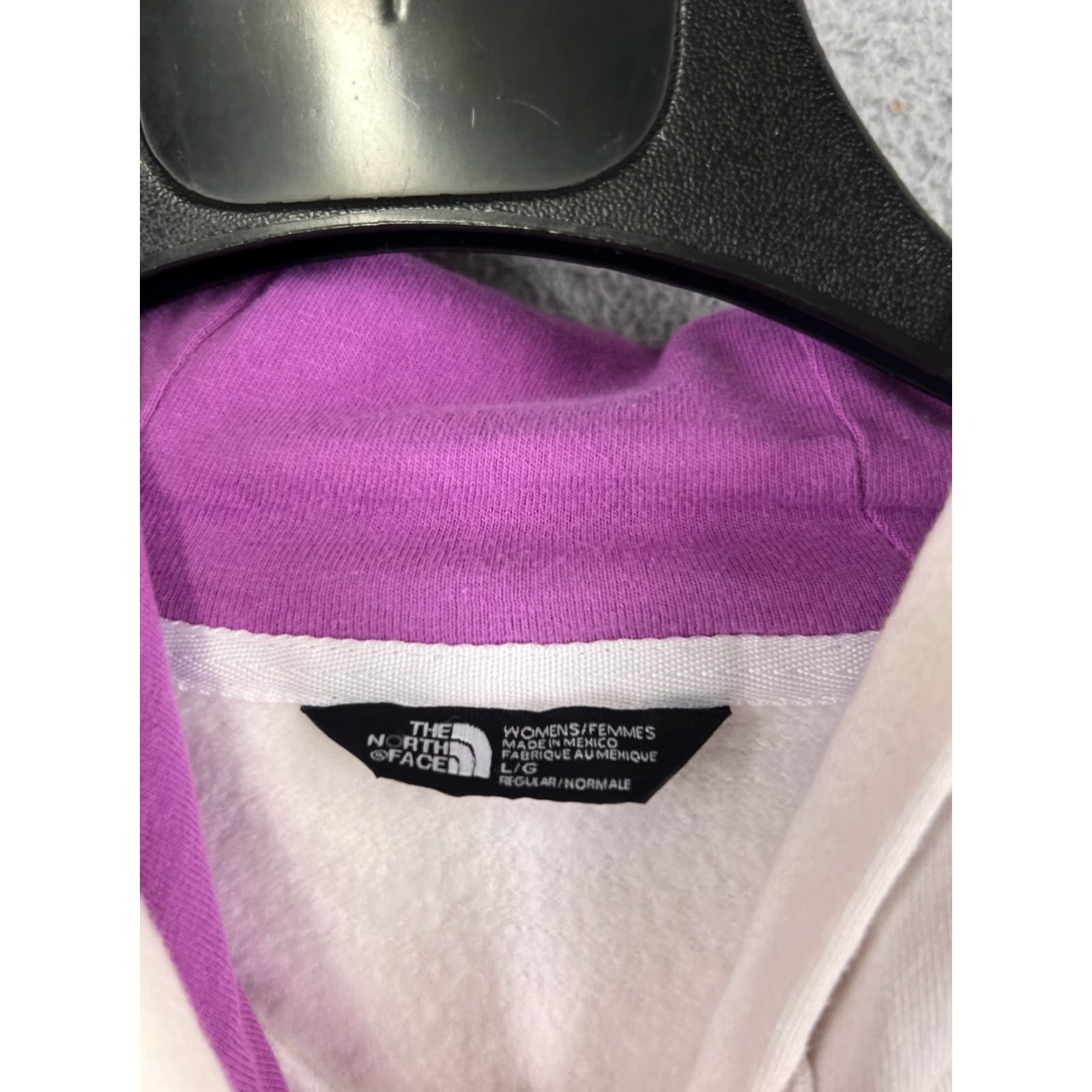 The North Face The North Face Sweater Womens Large White Purple Pullover Hoodie Jersey Cotton Size L / US 10 / IT 46 - 4 Thumbnail