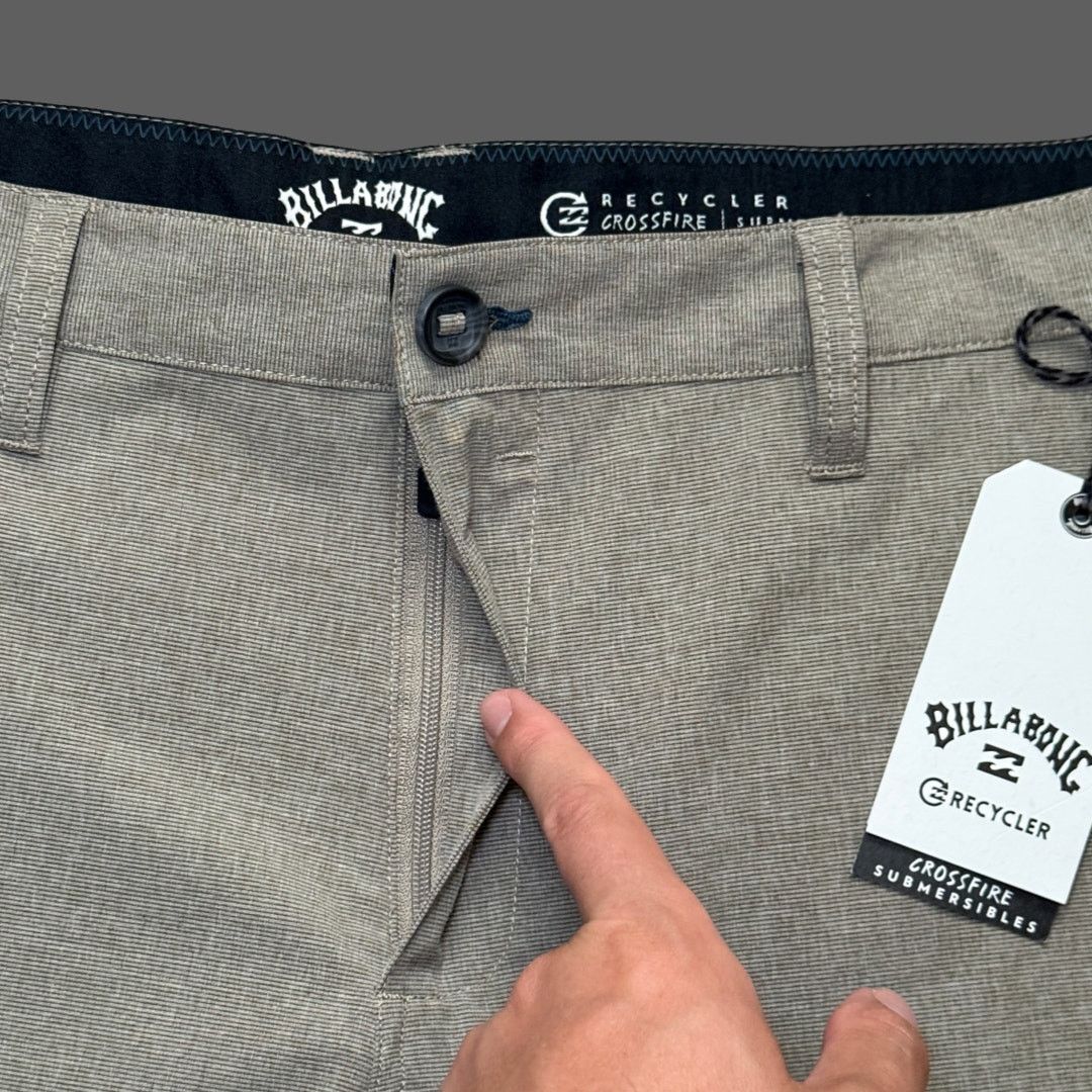 Billabong Billabong Crossfire Mid Hybrid Shorts Khaki Size 40 NWT Size US 40 / EU 56 - 3 Thumbnail