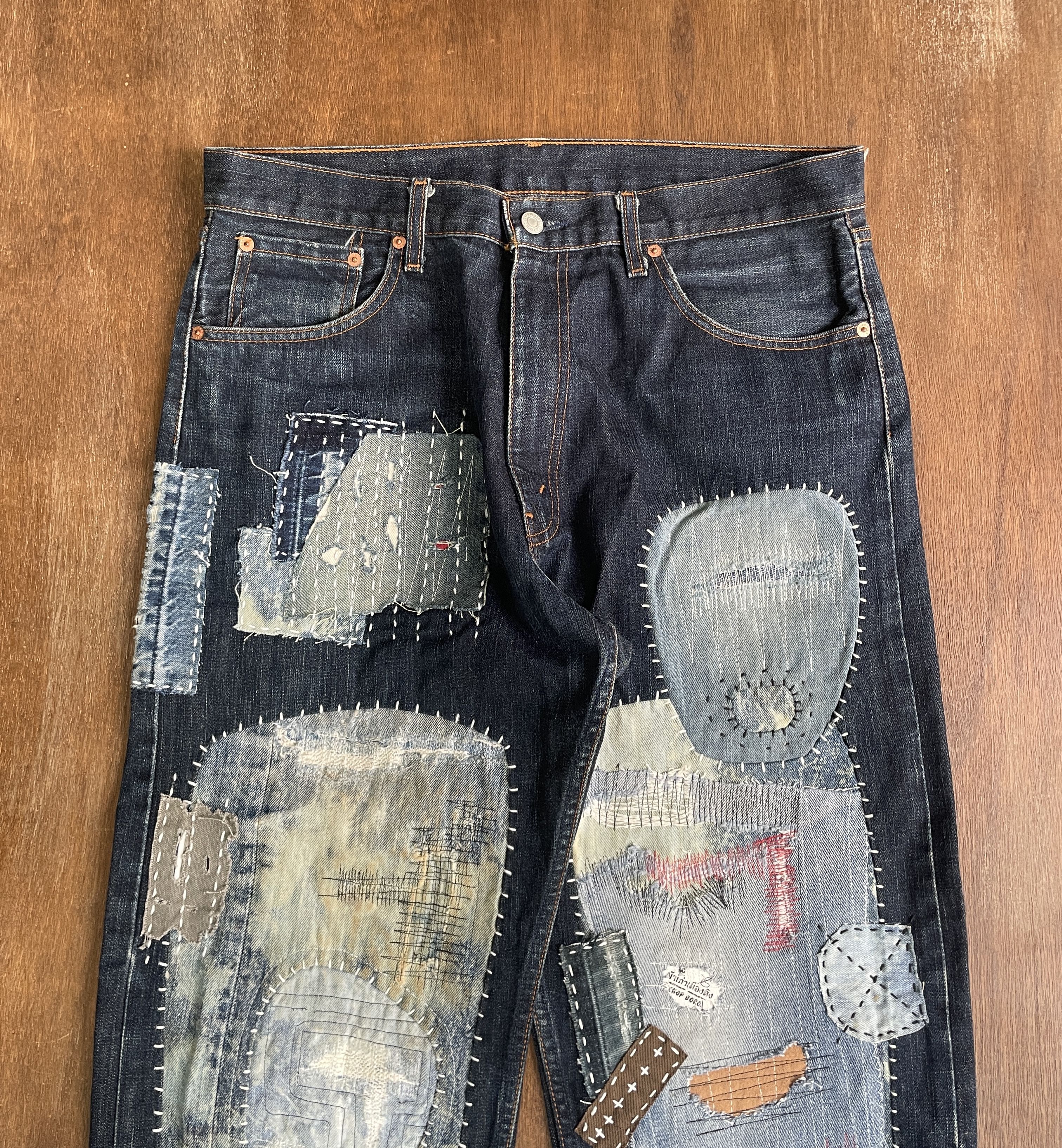 Levi's Levi's Boro Patch Handmade Denim Size US 30 / EU 46 - 2 Thumbnail
