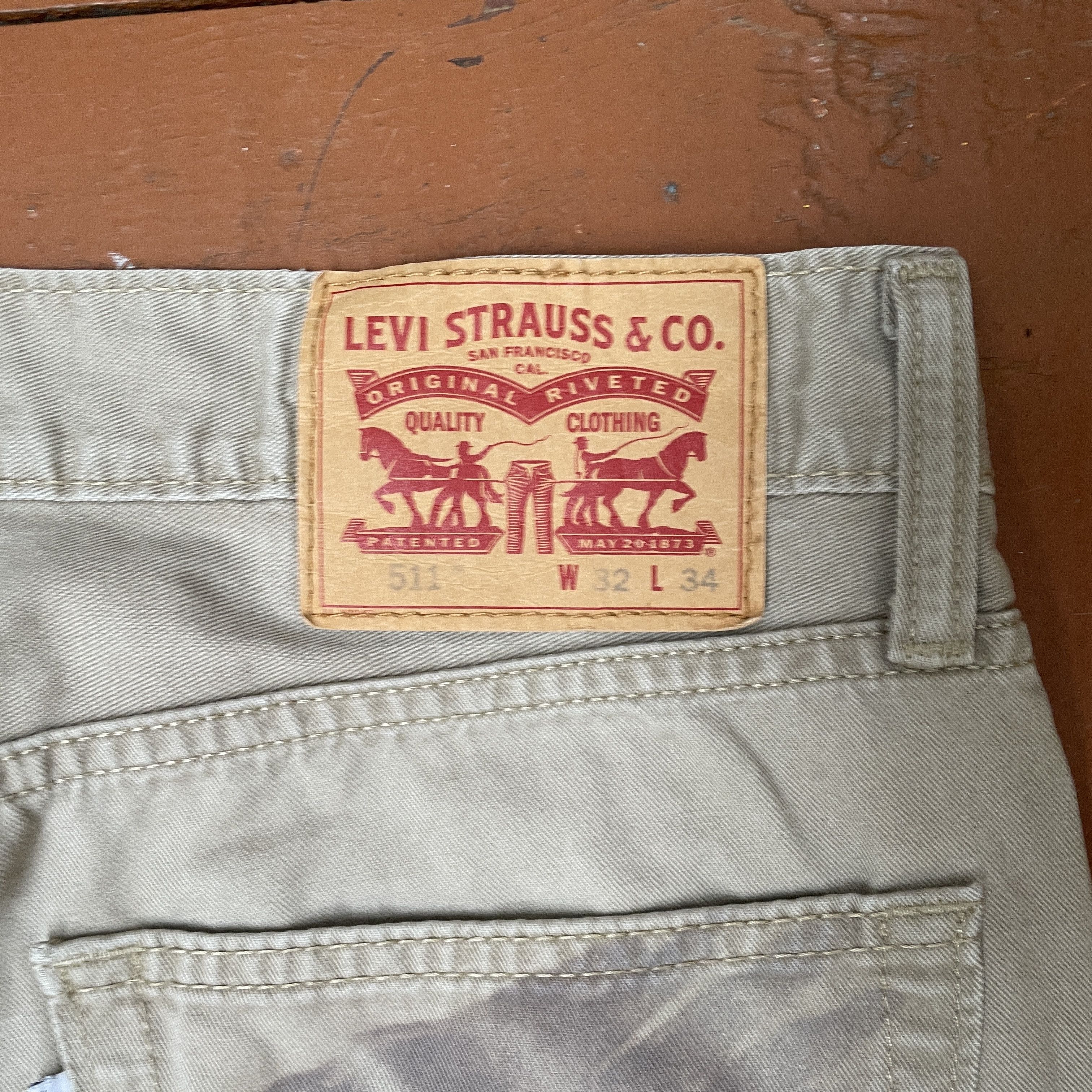 Levi's Wings Art Levi's Custom 1of1 pants Rare opium y2k faded Size US 33 - 9 Thumbnail