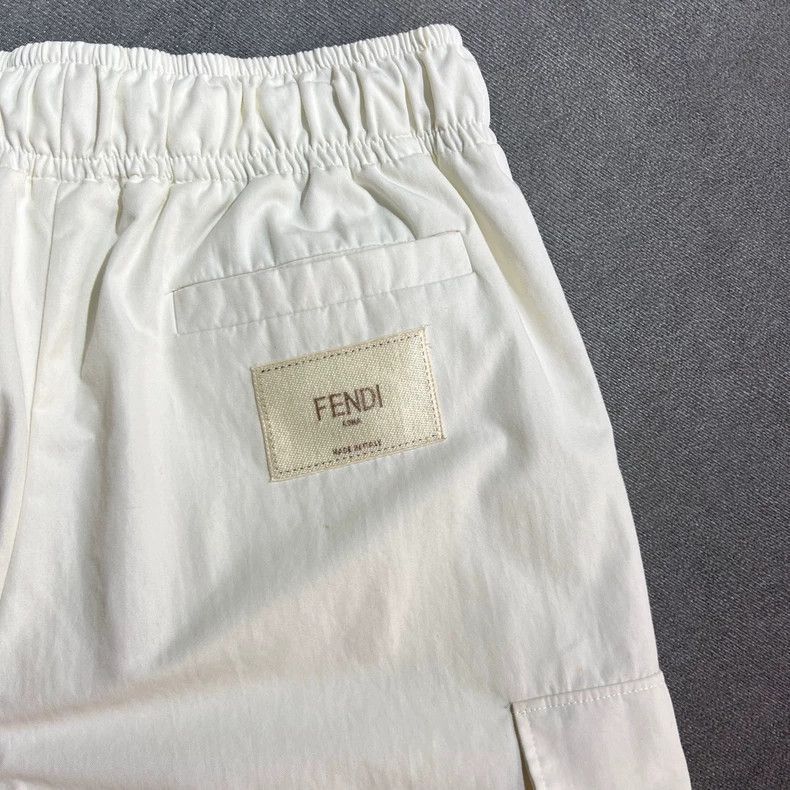 Fendi Fendi White Casual Pants with Removable Zipper Size US 44 / EU 60 - 3 Thumbnail