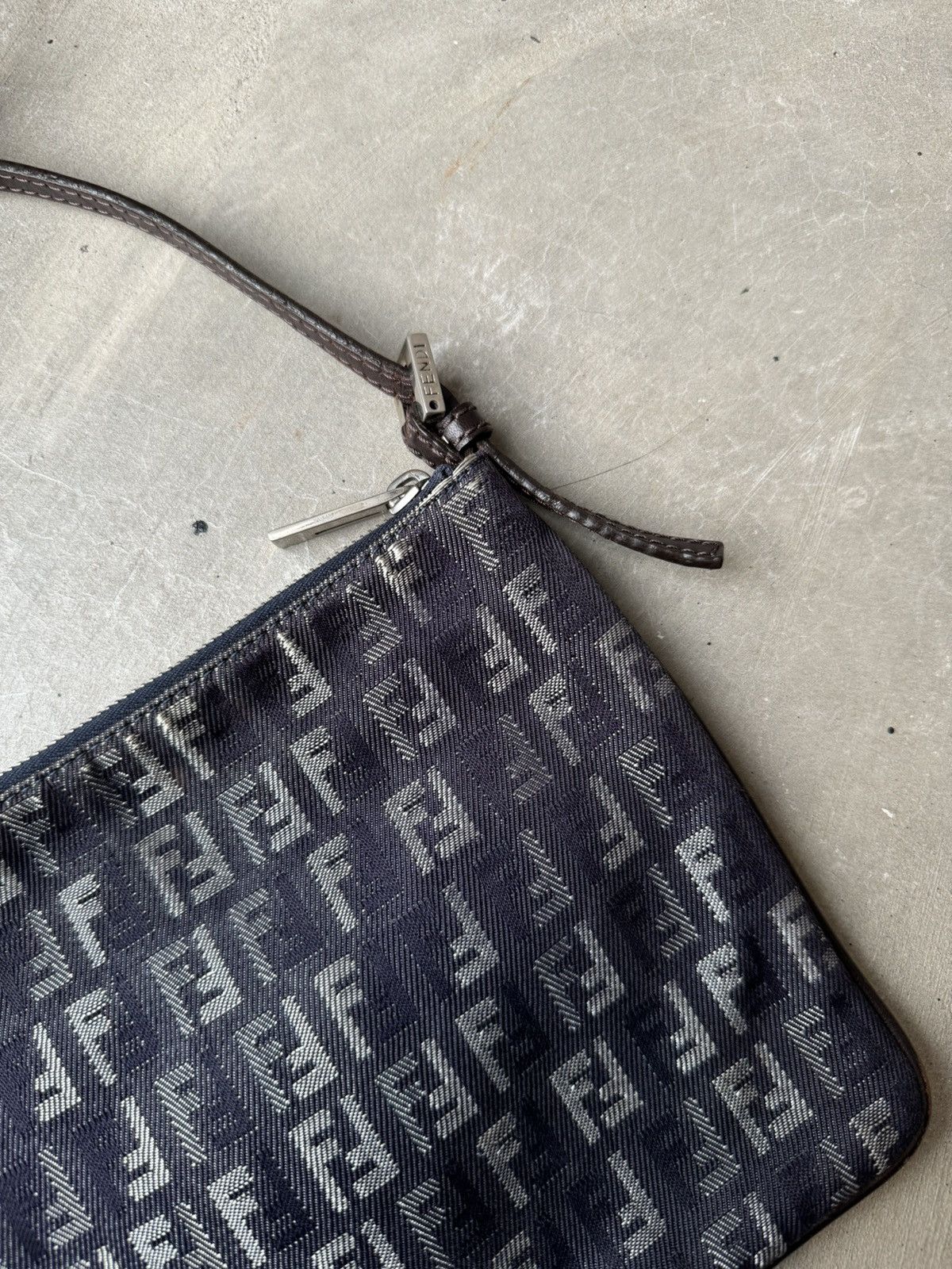 Fendi Fendi Vintage Blue Denim Monogram Logo Zucchino Size ONE SIZE - 4 Thumbnail