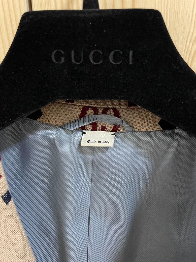 Gucci Gucci Knitted old flower logo suit jacket 2501-Nextarrow Size US S / EU 44-46 / 1 - 7 Thumbnail