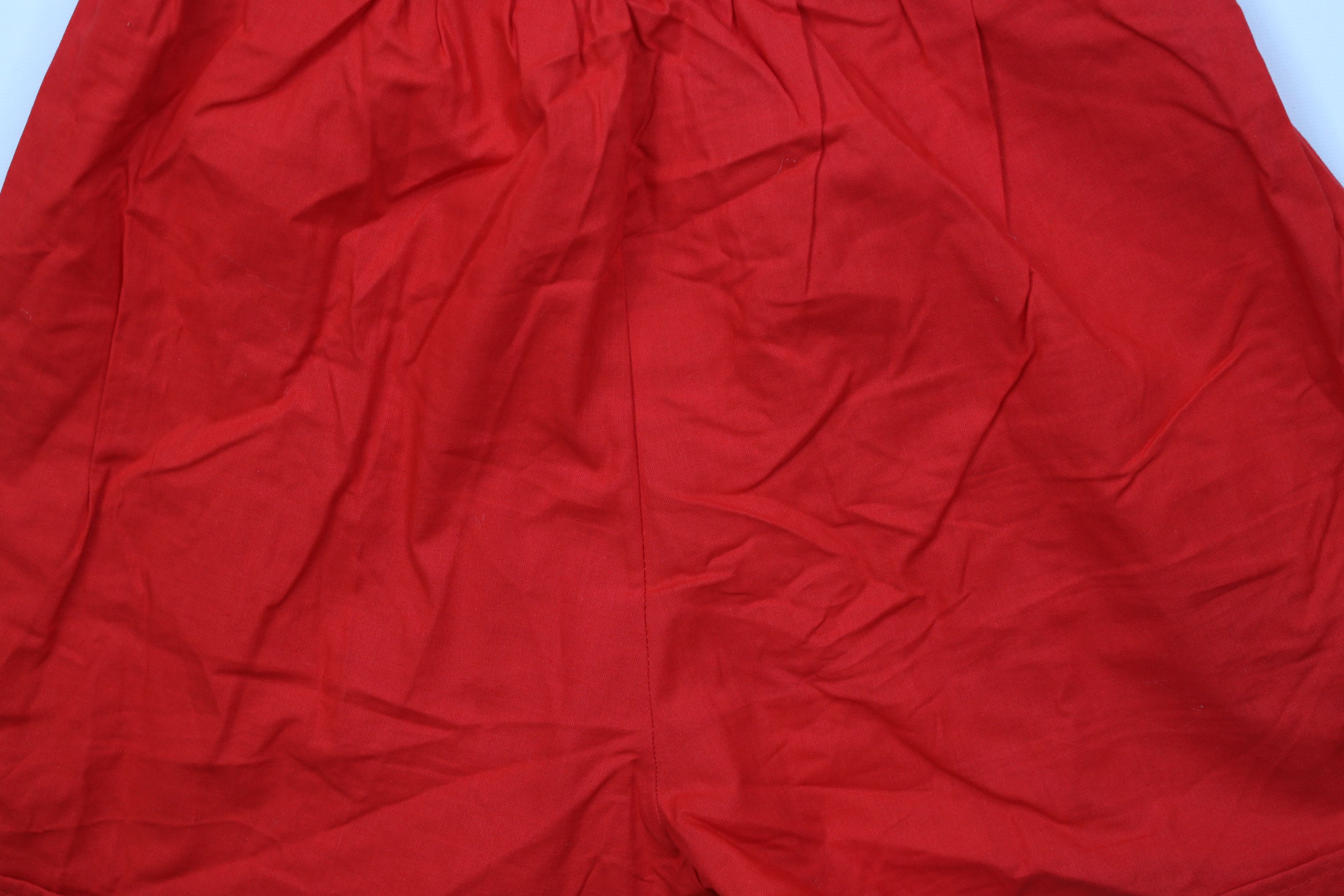 Vintage Deadstock Vintage 90s Streetwear Blank Shorts Red Cotton USA Size 36" / US 14 / IT 50 - 10 Thumbnail