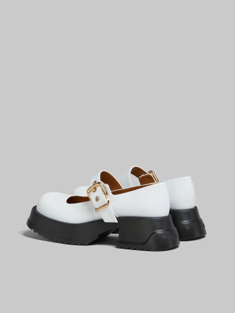 Marni o1w1db11225 Mary Jane With Platform Sole in White Size US 6 / IT 36 - 3 Thumbnail