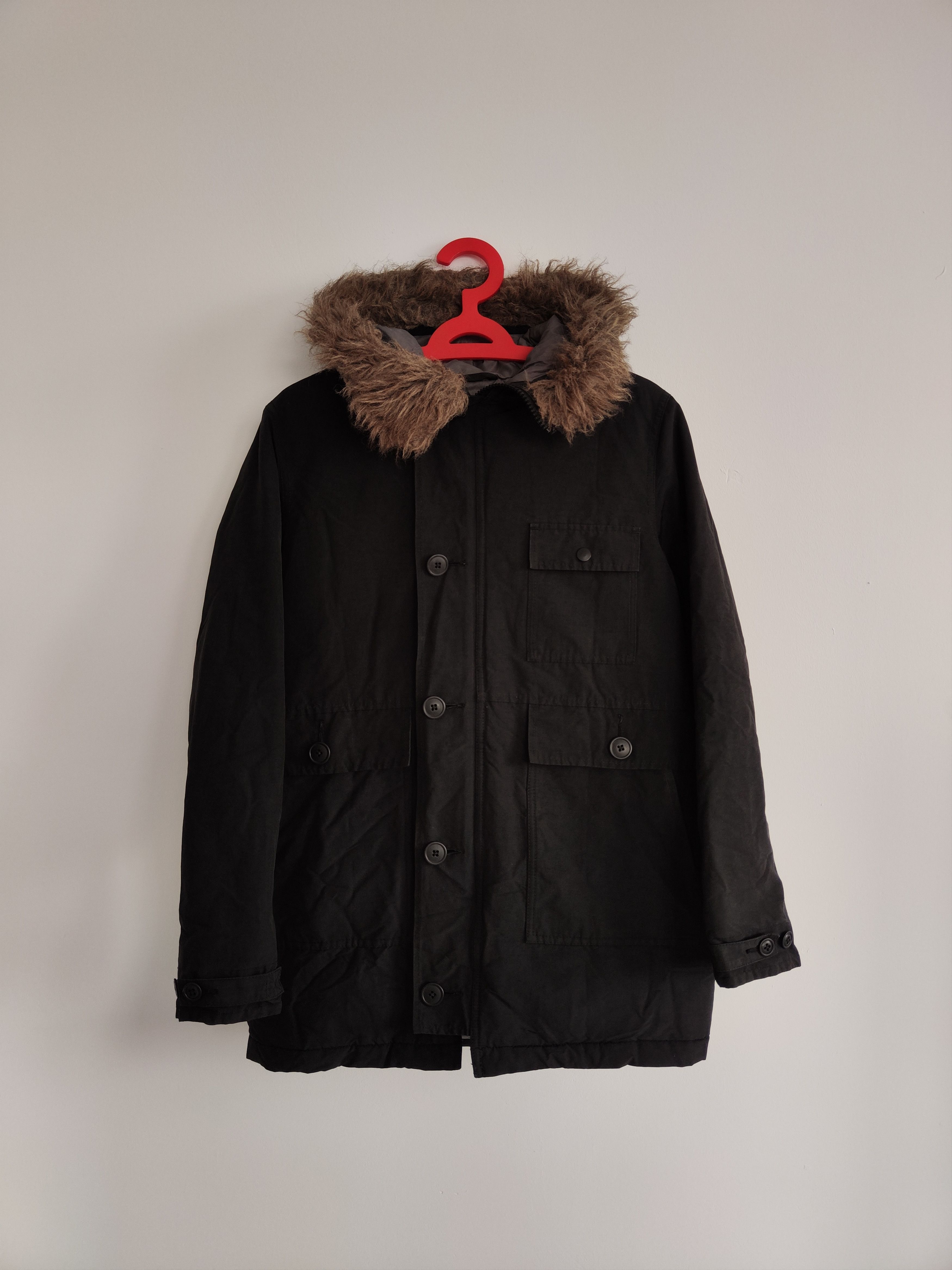 image of Hysteric Glamour Fur Down Sample Parka in Black, Men's (Size Medium)