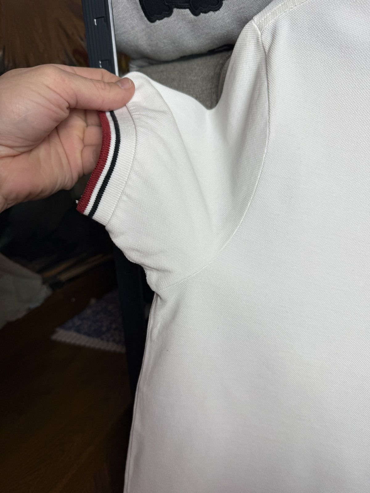 Prada Prada White Tab Polo T Shirt Luxury Size US M / EU 48-50 / 2 - 10 Thumbnail