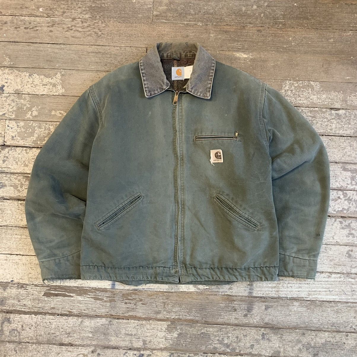 image of Carhartt Detroit Jacket J97 Mos Carhartt Jacket Size XL in Green, Men's