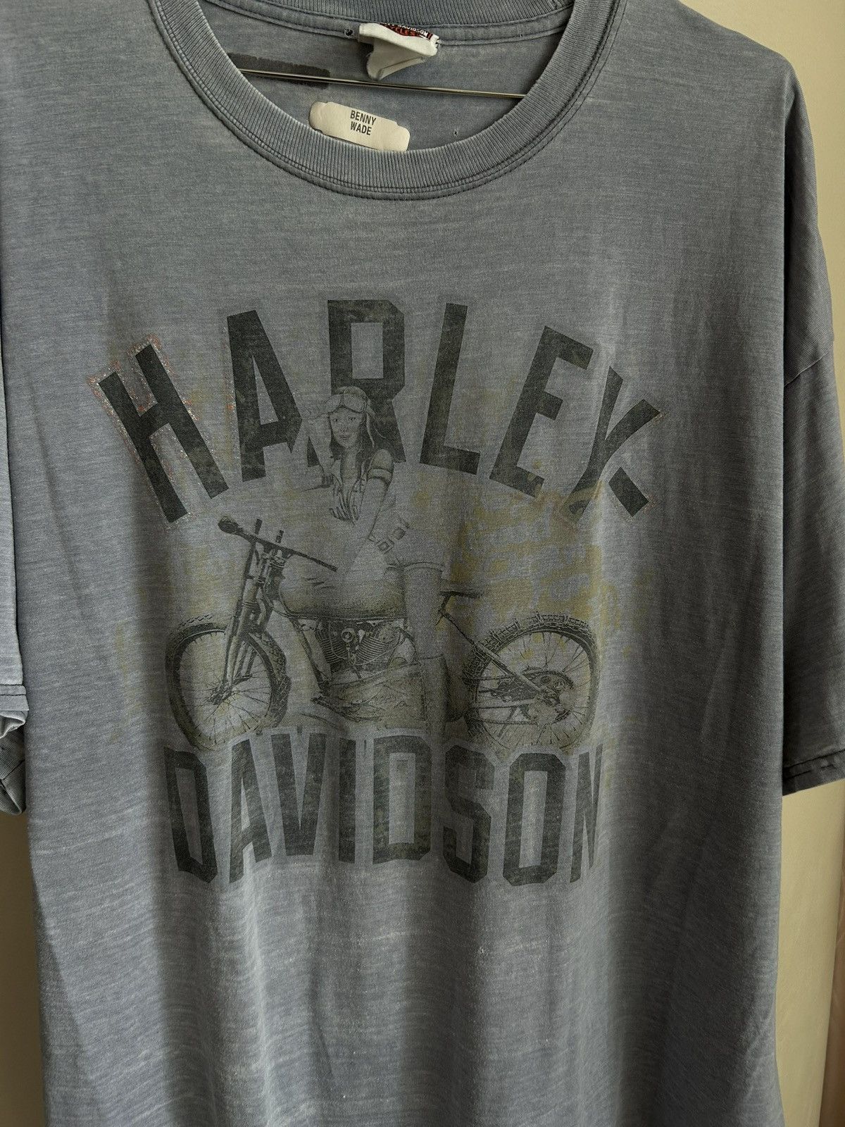 Vintage Vintage Harley Davidson Shirt Thrashed Fader West Coast Size US XL / EU 56 / 4 - 2 Thumbnail
