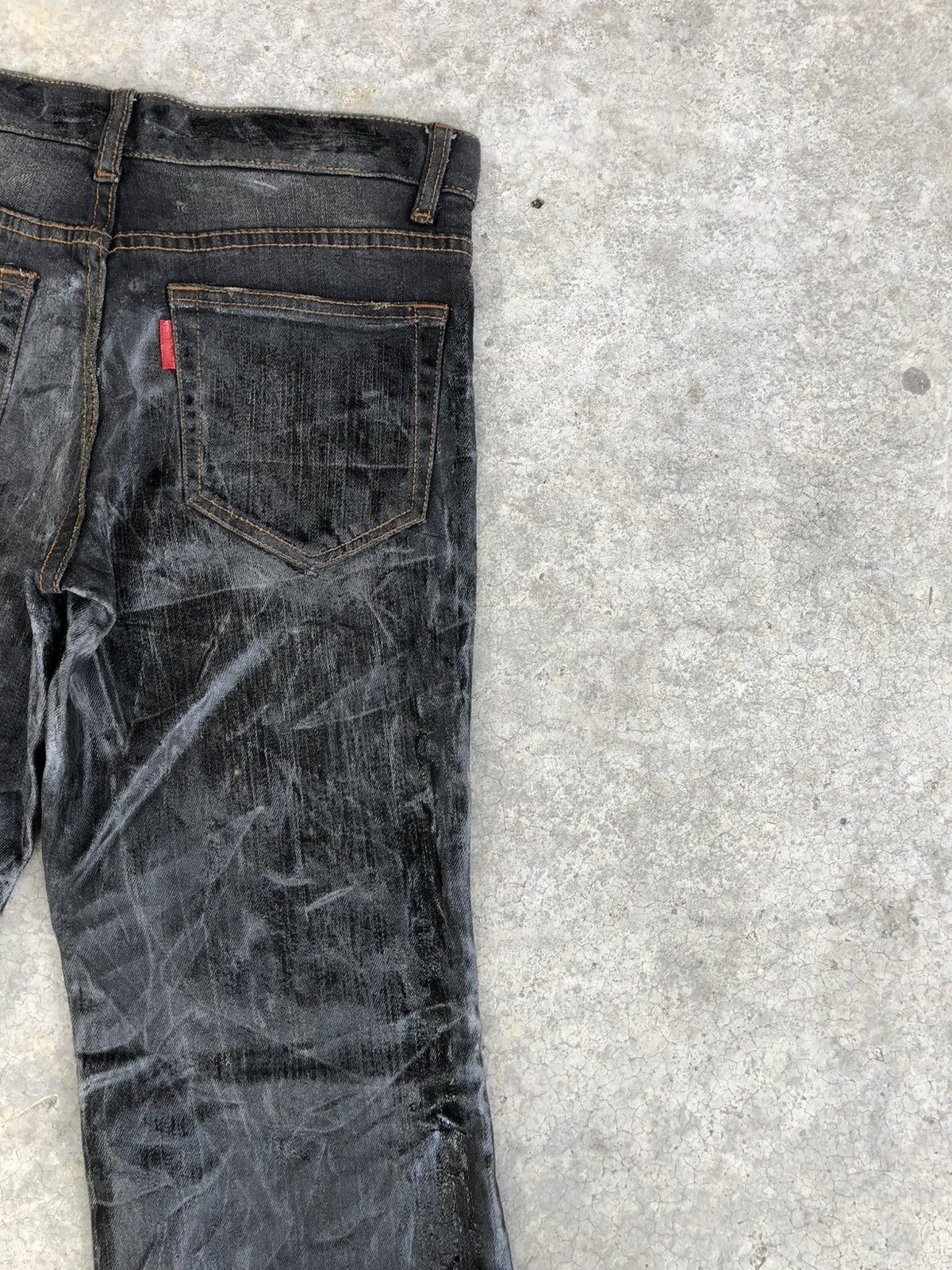 Tornado Mart Tornado Mart Flared Jeans Wax Jeans Size US 30 / EU 46 - 10 Thumbnail