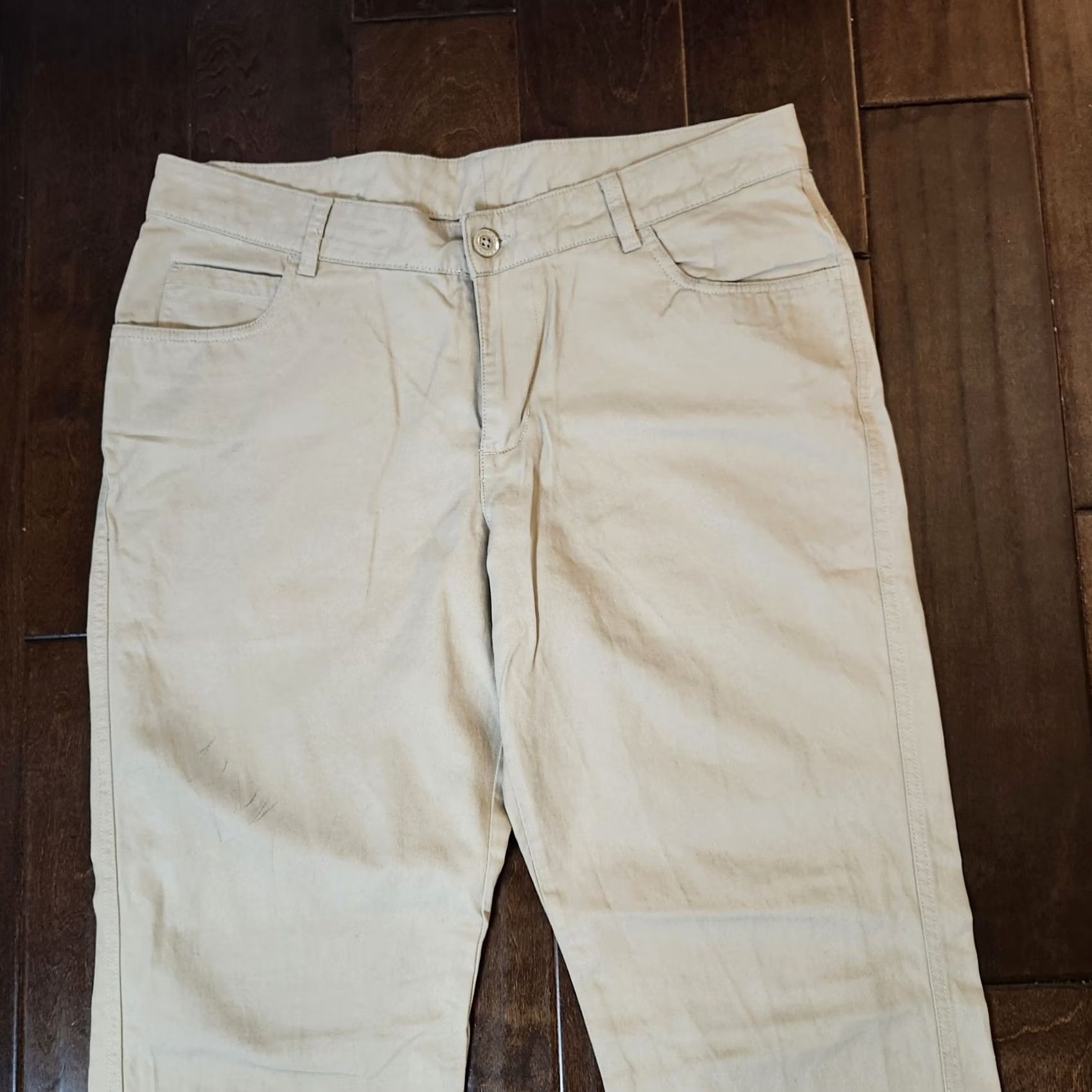 Vintage Columbia Mens Classic Beige Regular Fit Chino Pants - Size 36X34 - Minor Stains Size US 36 / EU 52 - 5 Thumbnail