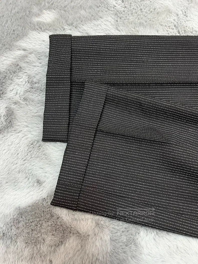 Dior Dior Silver Stripe Straight Wool Trousers Size US 30 / EU 46 - 5 Thumbnail