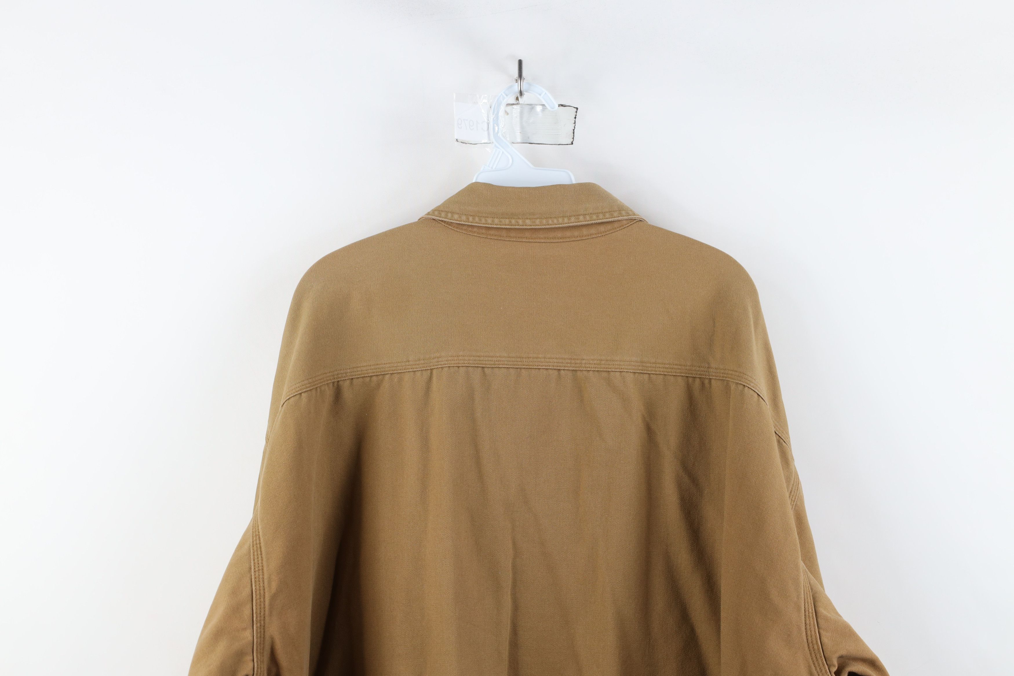 Carhartt × Vintage Vintage Carhartt Lined Canvas Button Shirt Jacket Jac Shirt Size US XXL / EU 58 / 5 - 15 Thumbnail