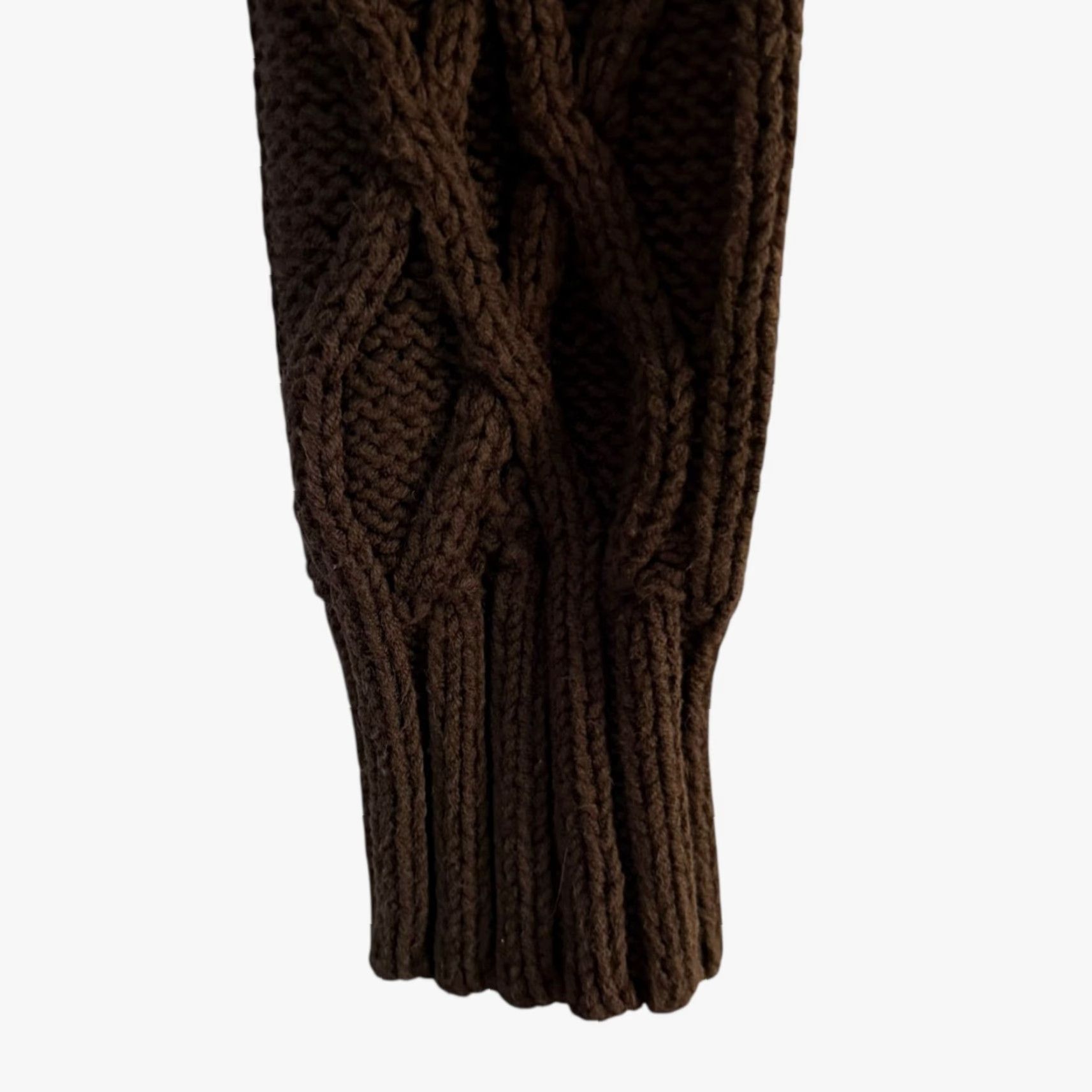 Eddie Bauer VINTAGE Eddie Bauer Sweater Womens XL Brown Ribbed Cable-Knit Shawl Collar Chunky Knit Pullover Sweatery? Size XL / US 12-14 / IT 48-50 - 7 Thumbnail