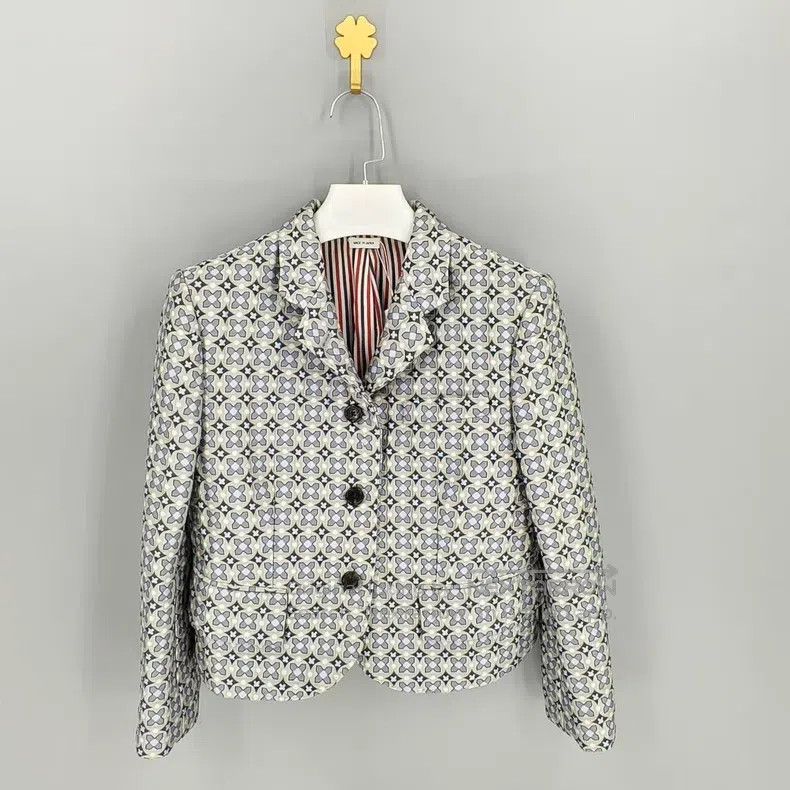 Thom Browne Thom Browne Floral Print Jacket Size 38L - 1 Thumbnail