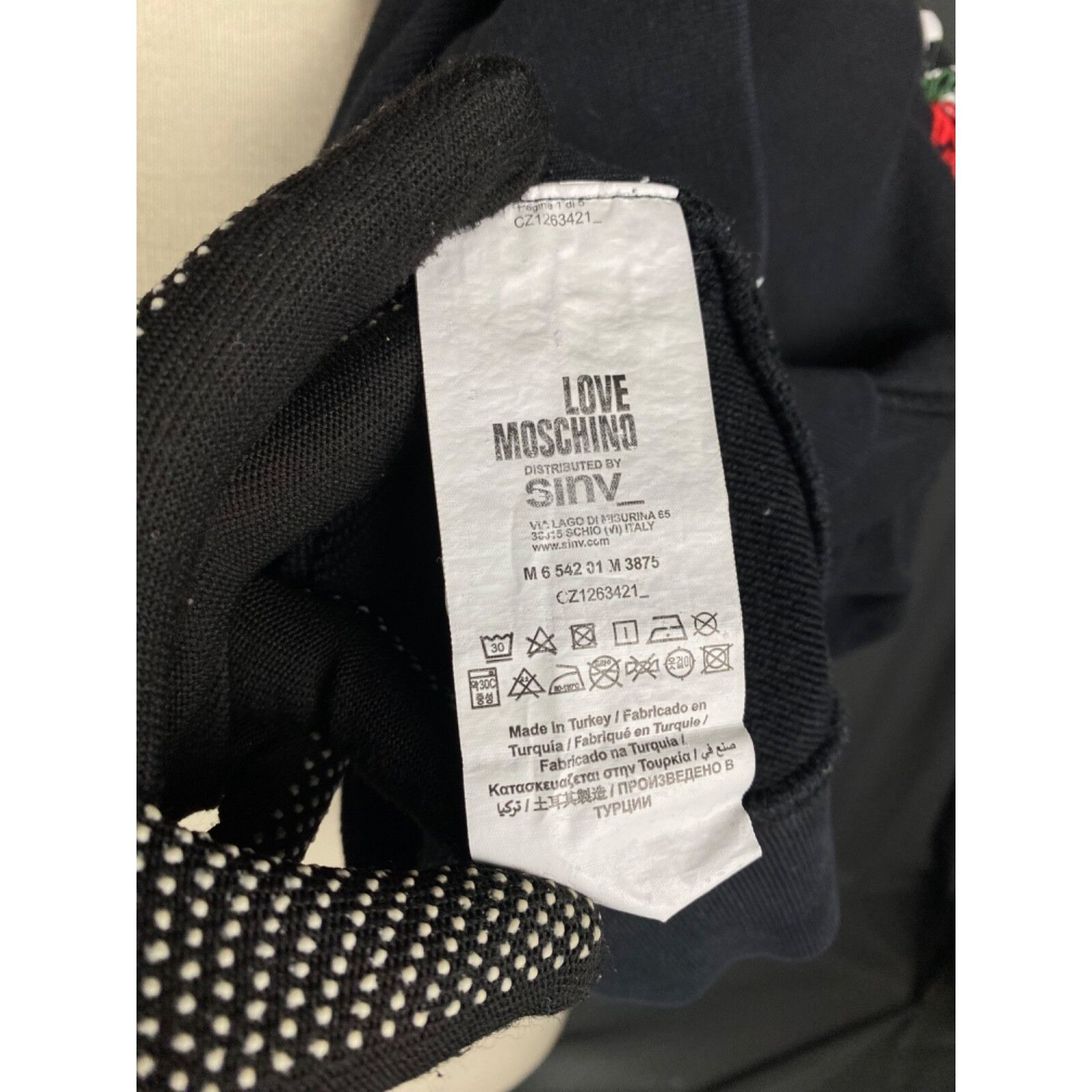 Moschino Love Moschino Big Logo Men's Black Crewneck Sweater Size M Size US M / EU 48-50 / 2 - 11 Thumbnail