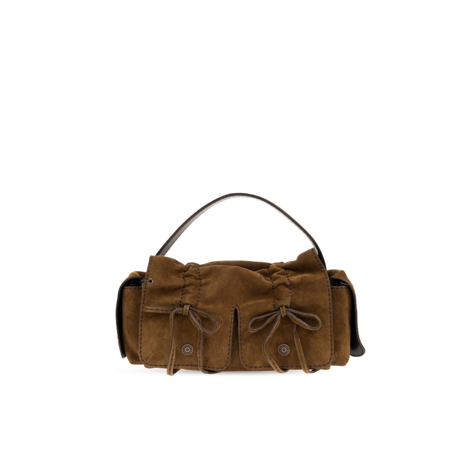 Acne Studios ACNE STUDIOS Multipocket Brown Suede Shoulder Bag New Size ONE SIZE - 1 Thumbnail