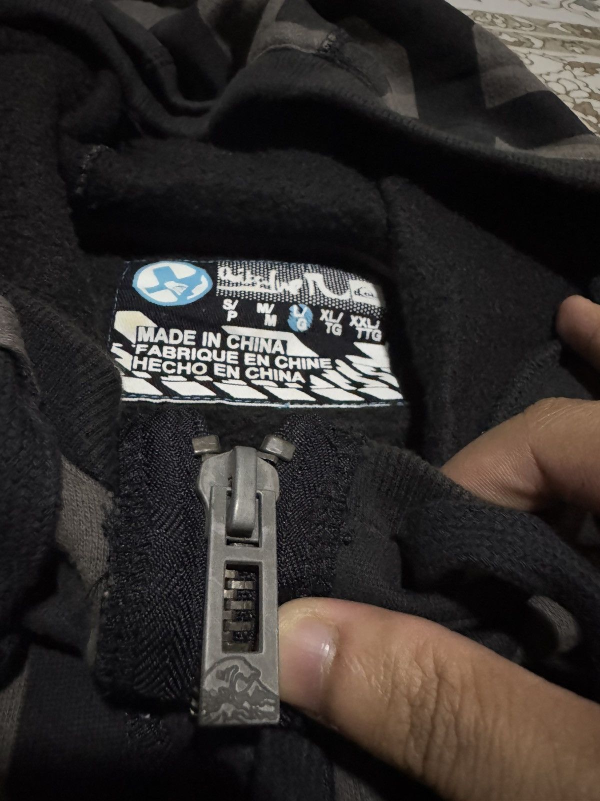 Quiksilver × Vintage Y2K Quicksilver SkysDaLimit All Over Printed Hoodie Size US L / EU 52-54 / 3 - 5 Thumbnail