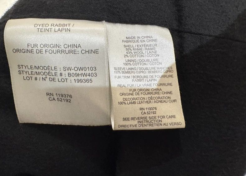 Helmut Lang HELMUT LANG sizeP Black textured fur real rabbit hair long Size XS / US 0-2 / IT 36-38 - 9 Thumbnail