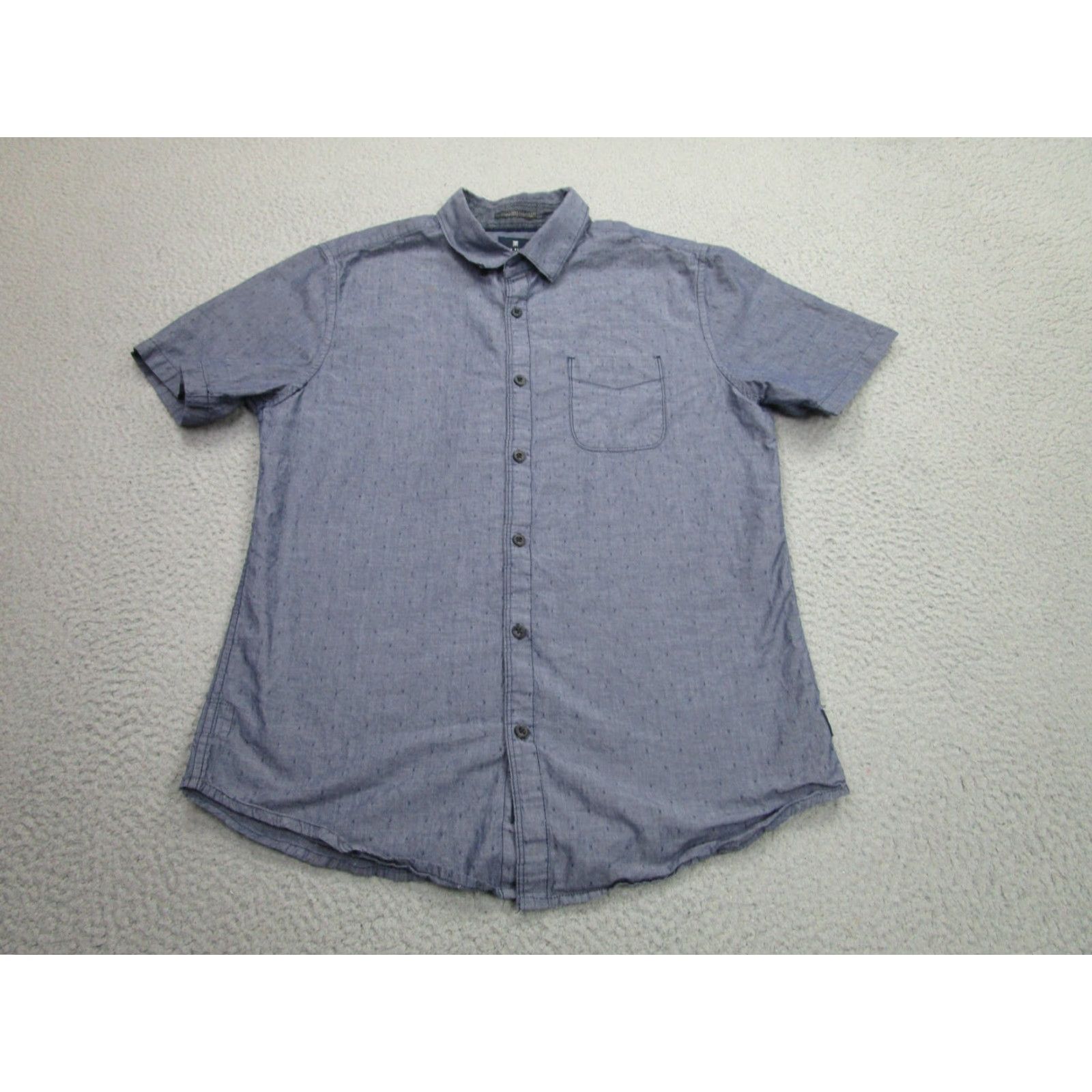 Roark Roark Revival Shirt Mens Medium Blue Chambray Short Sleeve Button Front Casual Size US M / EU 48-50 / 2 - 2 Thumbnail