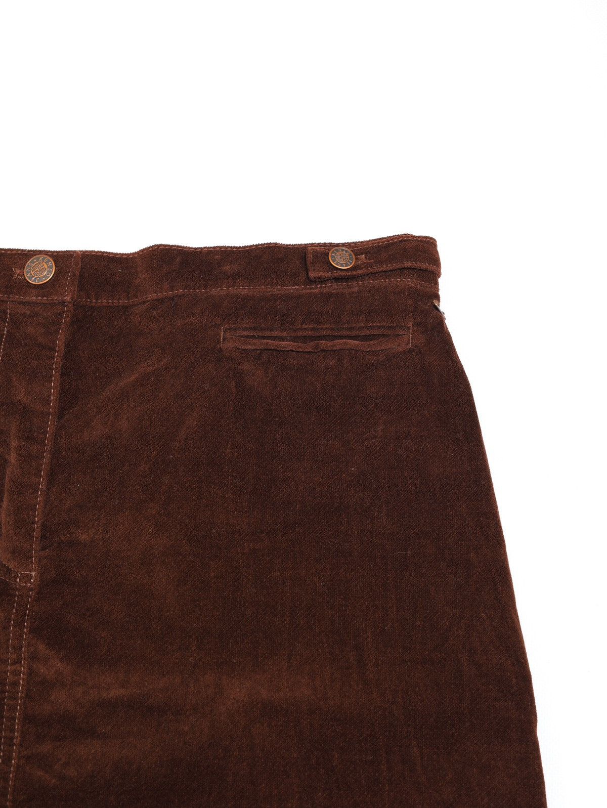 Kenzo Kenzo Jeans Vintage Corduroy Velvet Brown Skirt Size 30" / US 8 / IT 44 - 4 Thumbnail